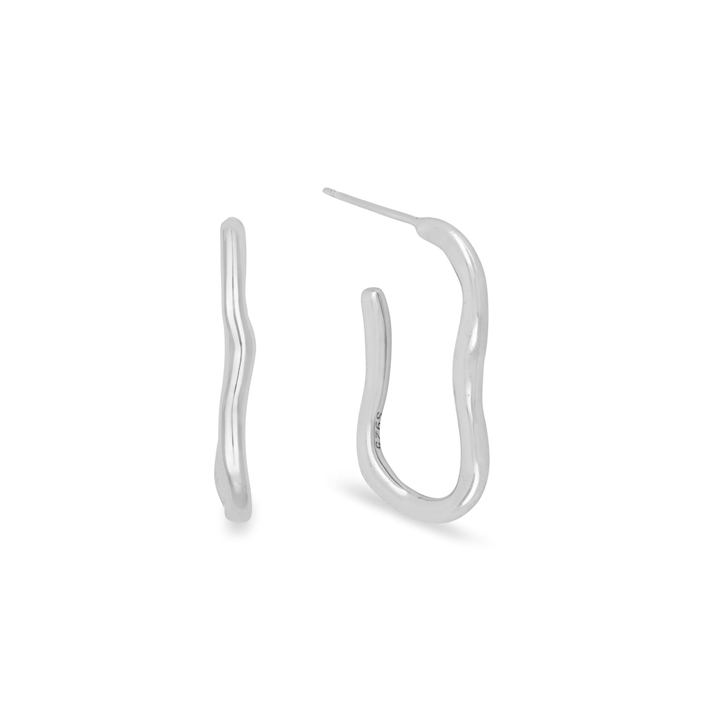 Ripple Hoop Earrings
