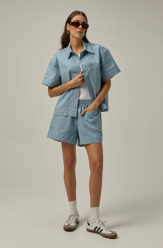 Lona Shirt | Slate Blue