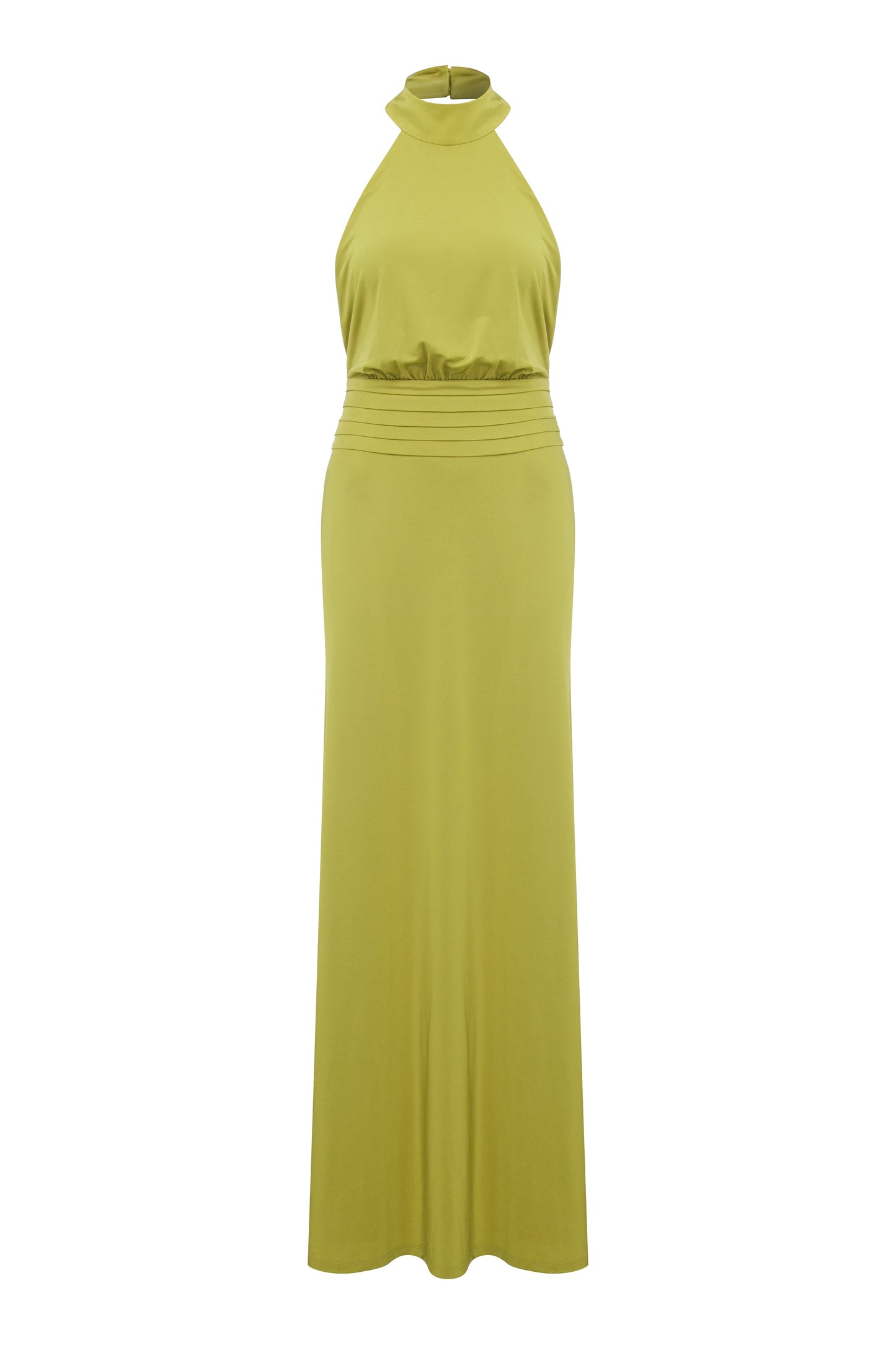 Juliette Long Jersey Dress in Green Glow