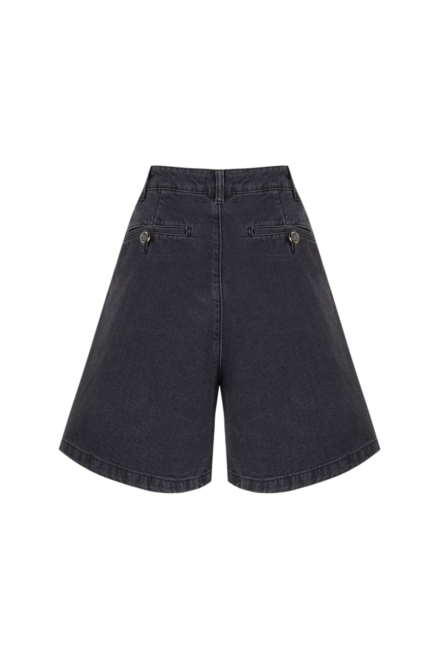 Dark Grey Denim Bermuda Shorts