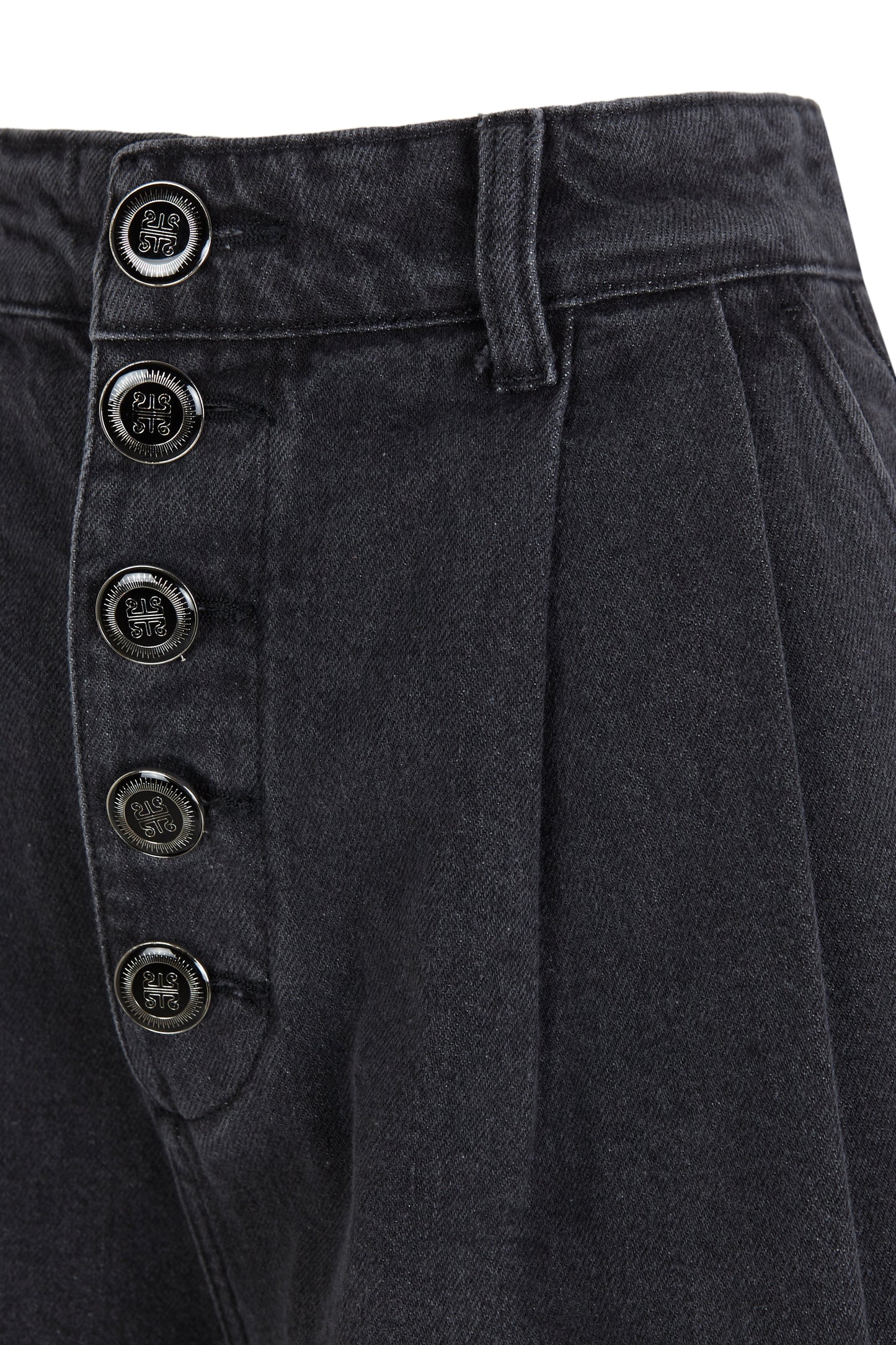 Dark Grey Denim Bermuda Shorts