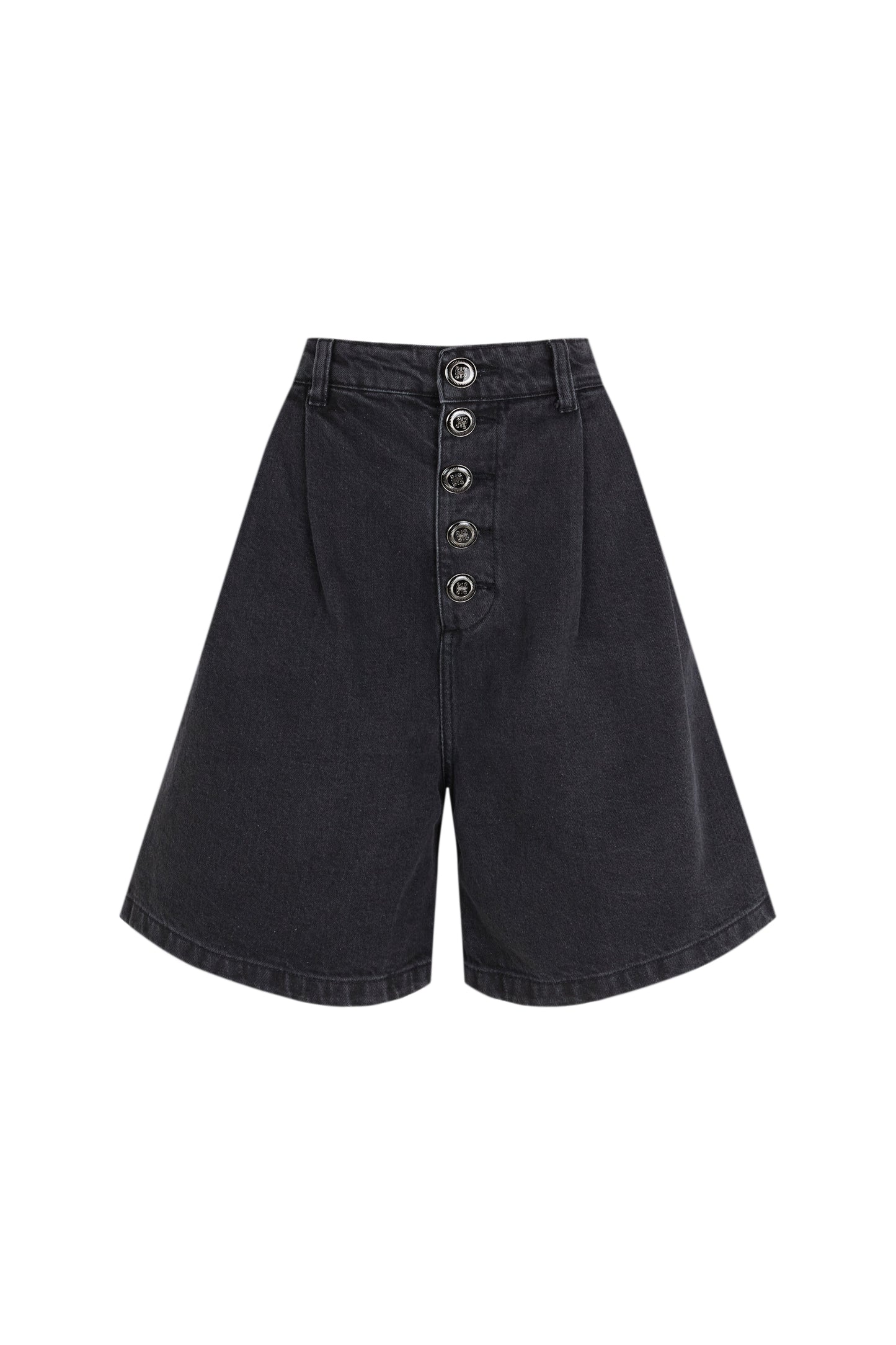 Dark Grey Denim Bermuda Shorts