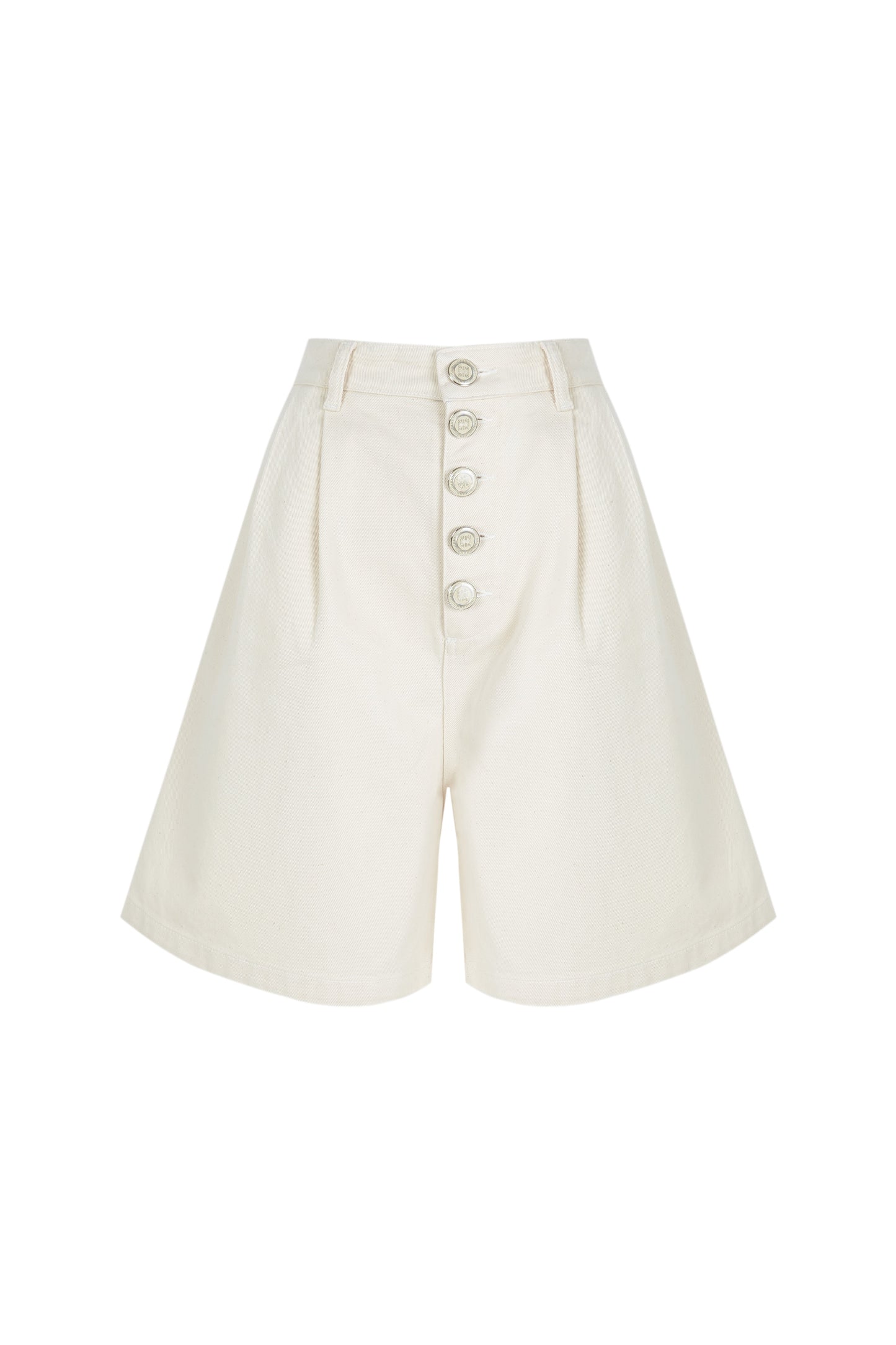 White Denim Bermuda Shorts