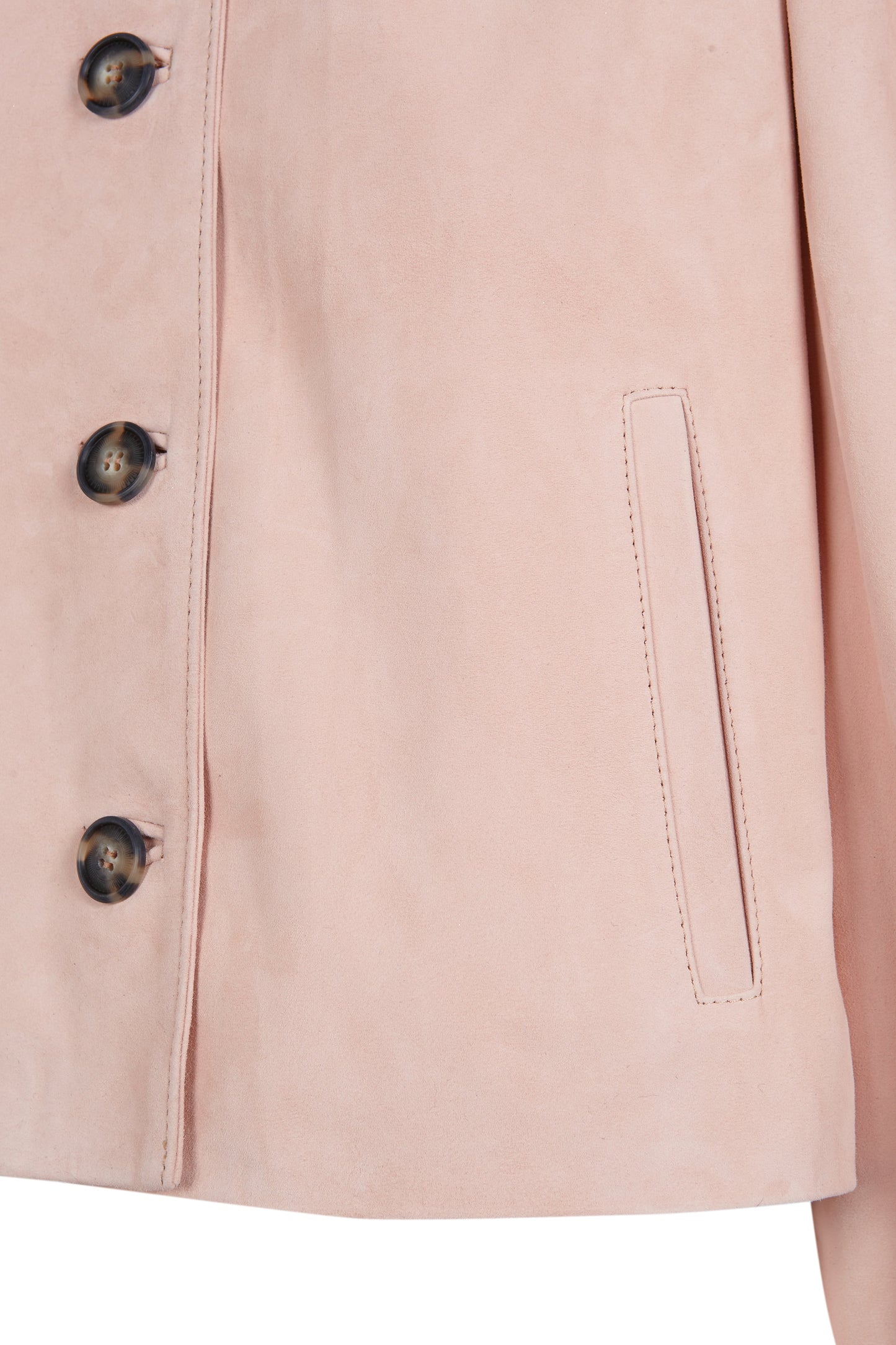 Champagne Rose Suede Jacket