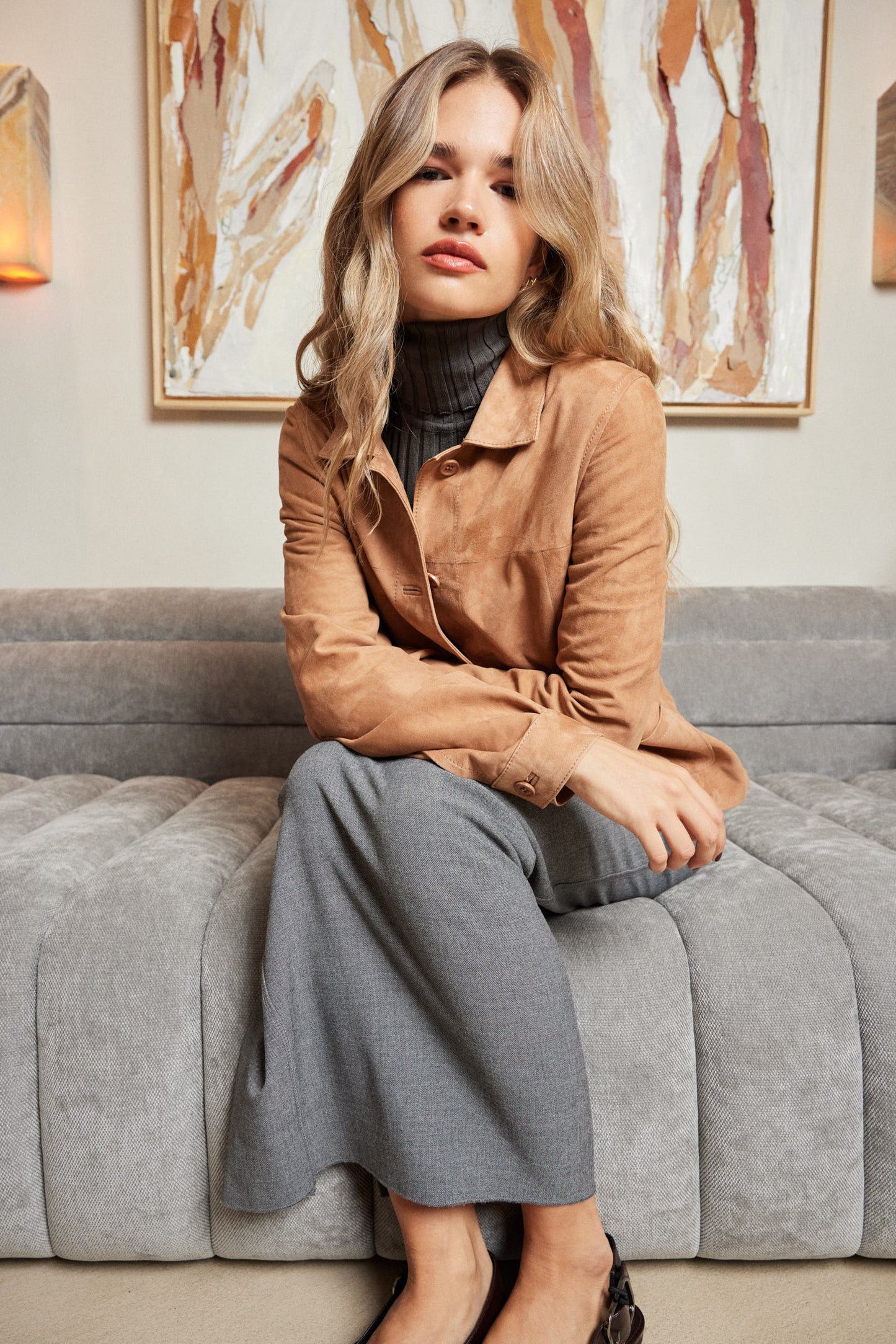 Manech Limited Edition Camel Suede Jacket
