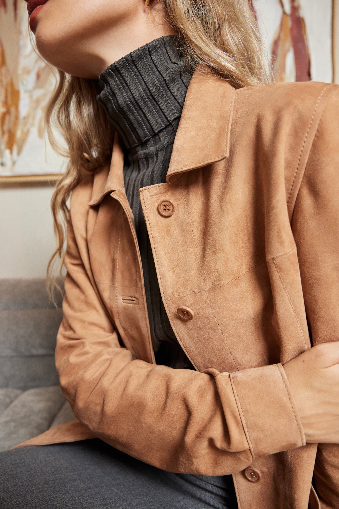 Manech Limited Edition Camel Suede Jacket