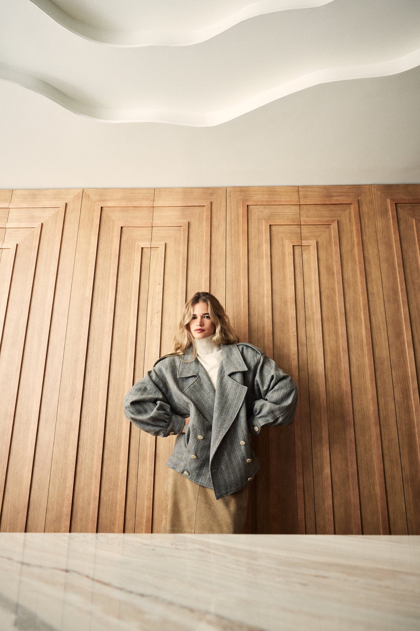 Wool Jacket Light Grey