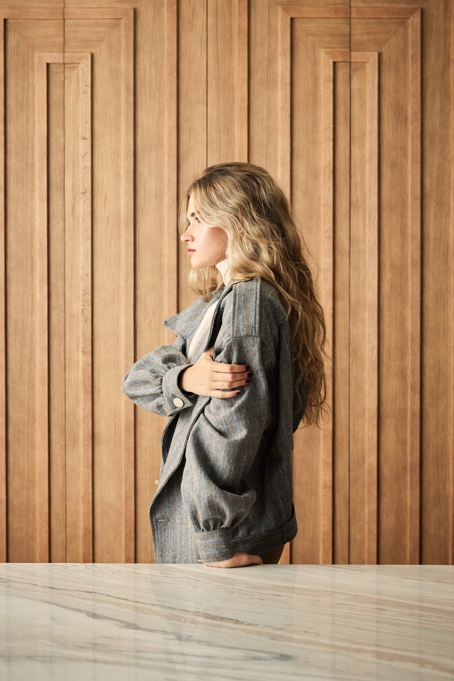 Wool Jacket Light Grey