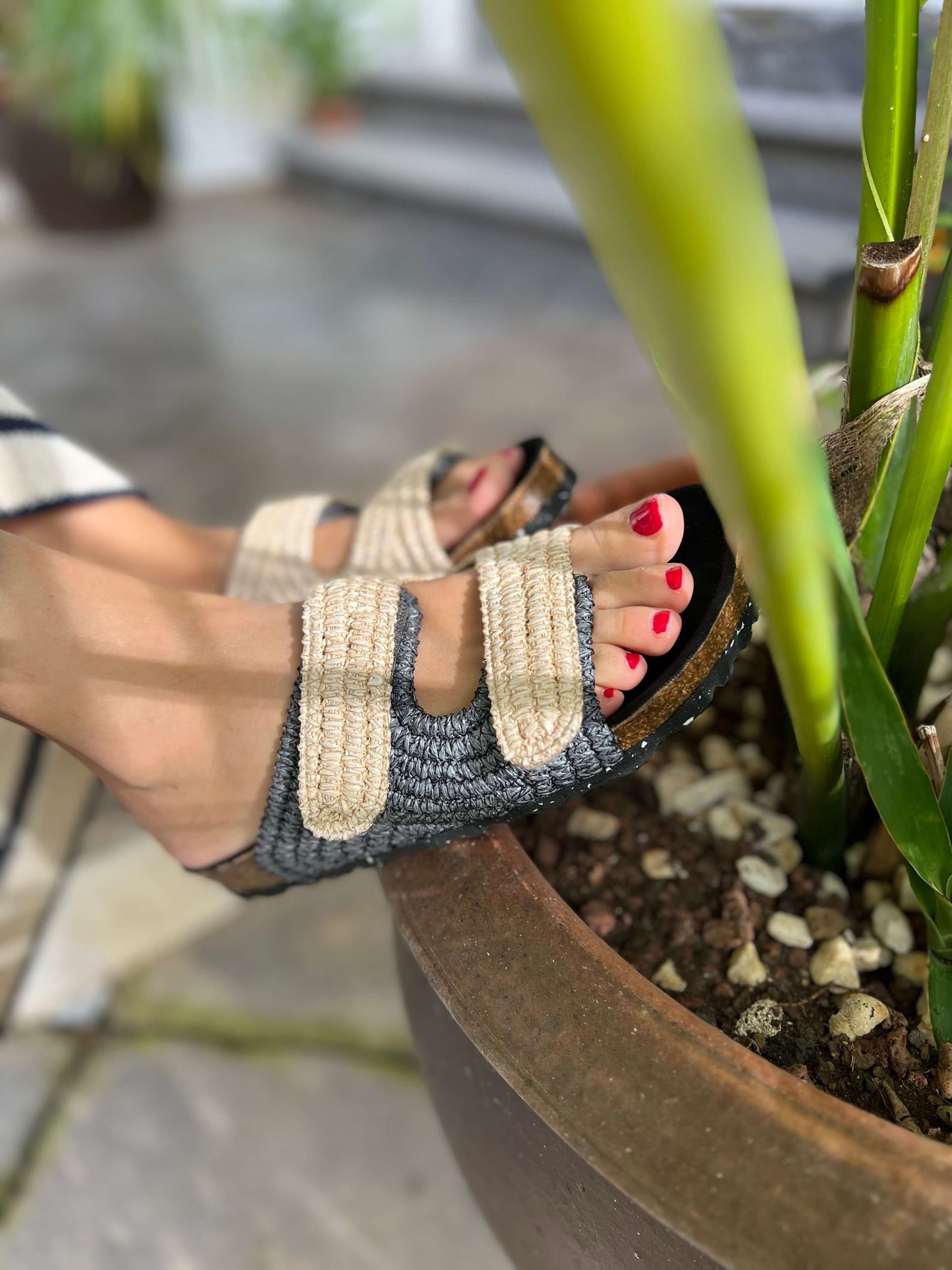 Sandalias Rafia Pollença