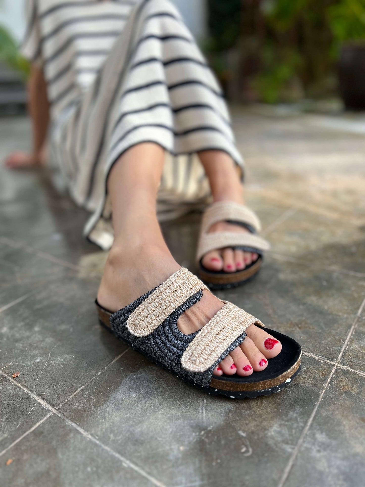 Sandalias Rafia Pollença