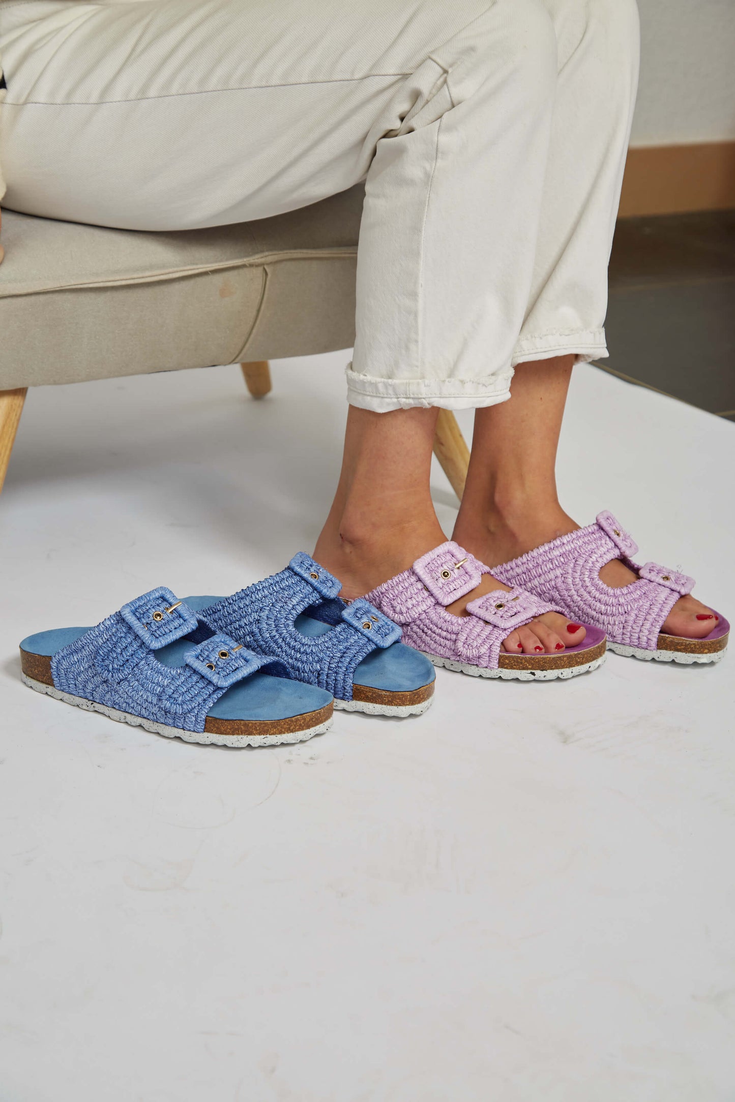 Rafia Trujillo Sandals