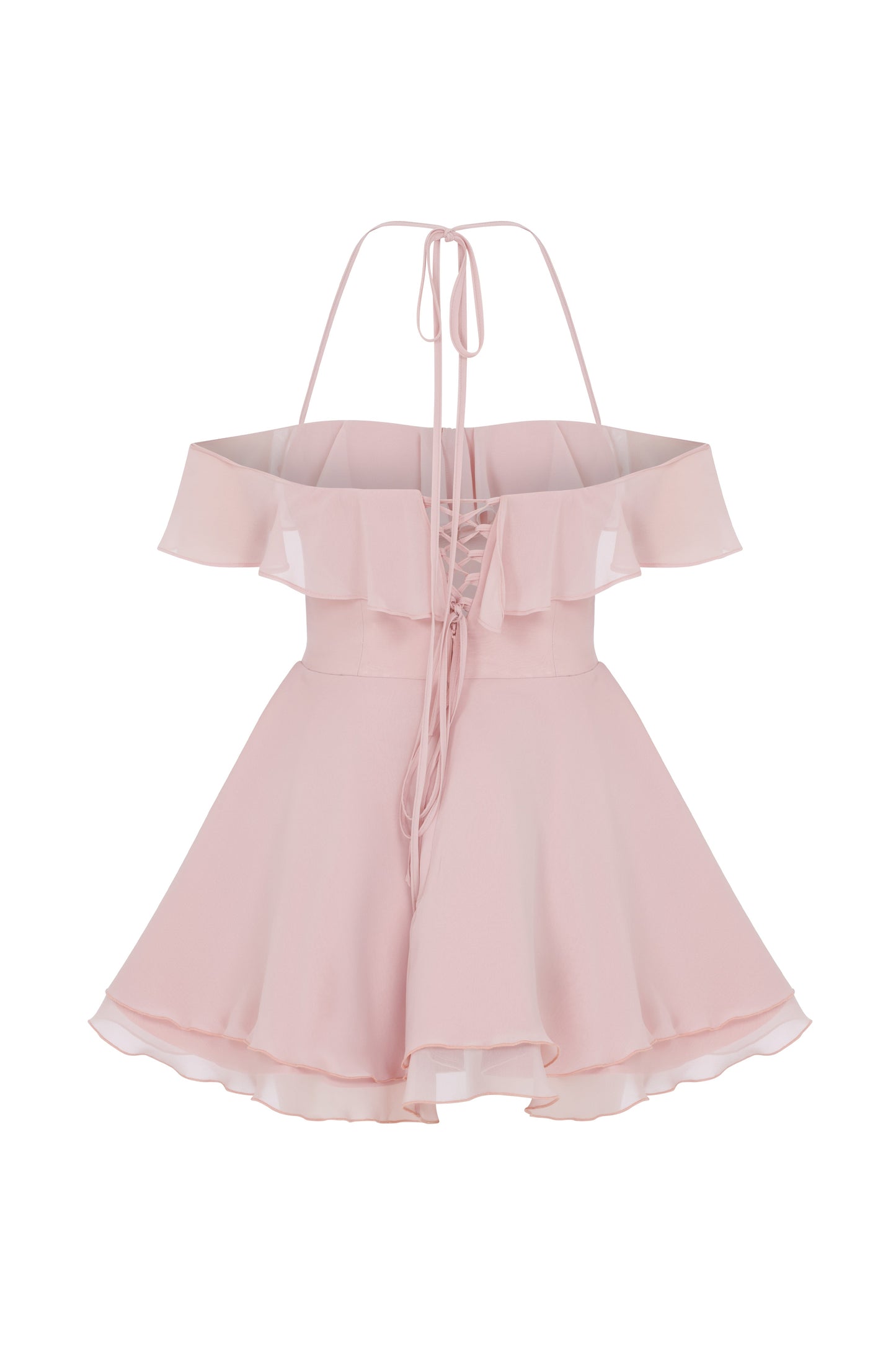 Evie Mini Dress in Tender Peach