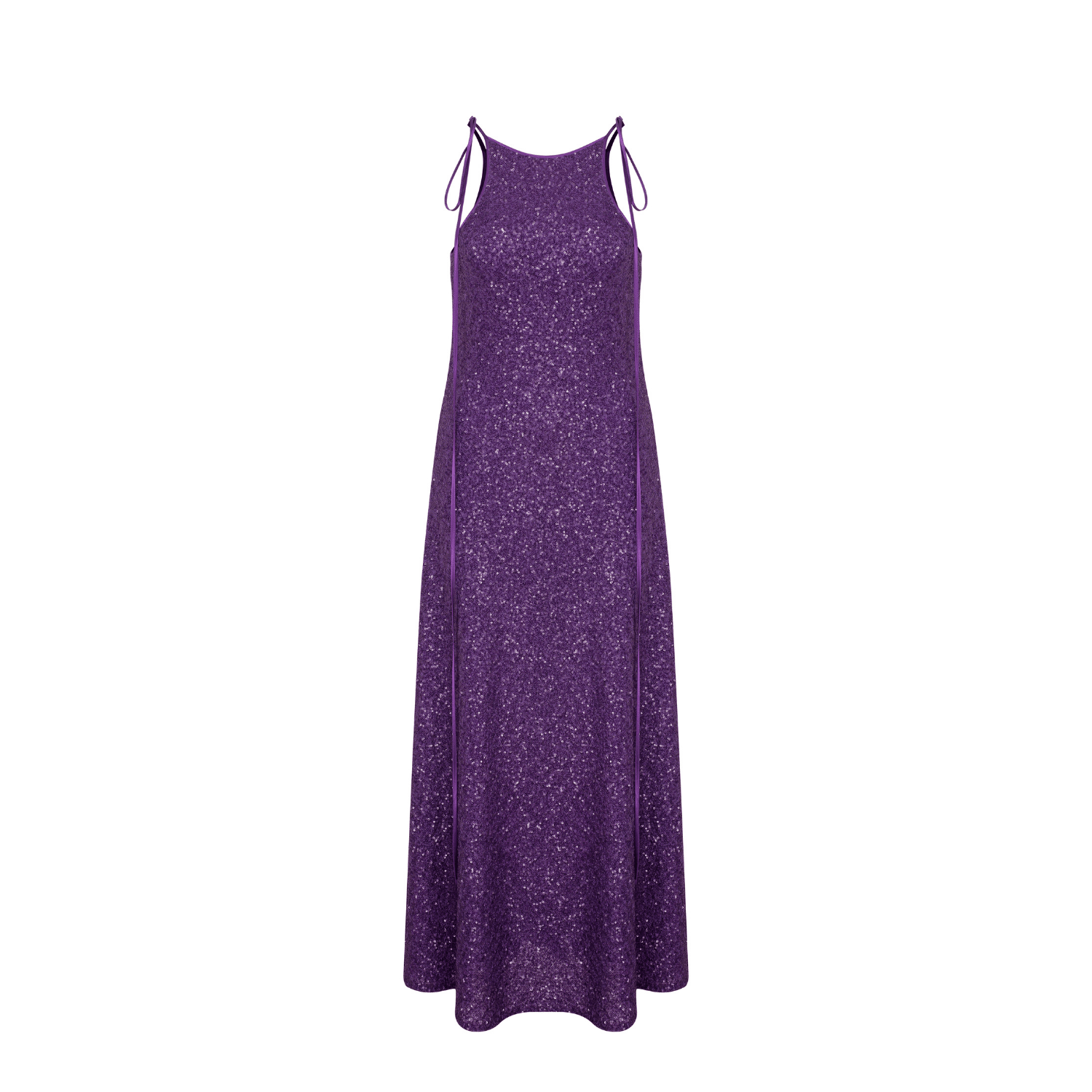Addie Sequin Long Dress in Sparkling Grape Dresses Nazli Ceren