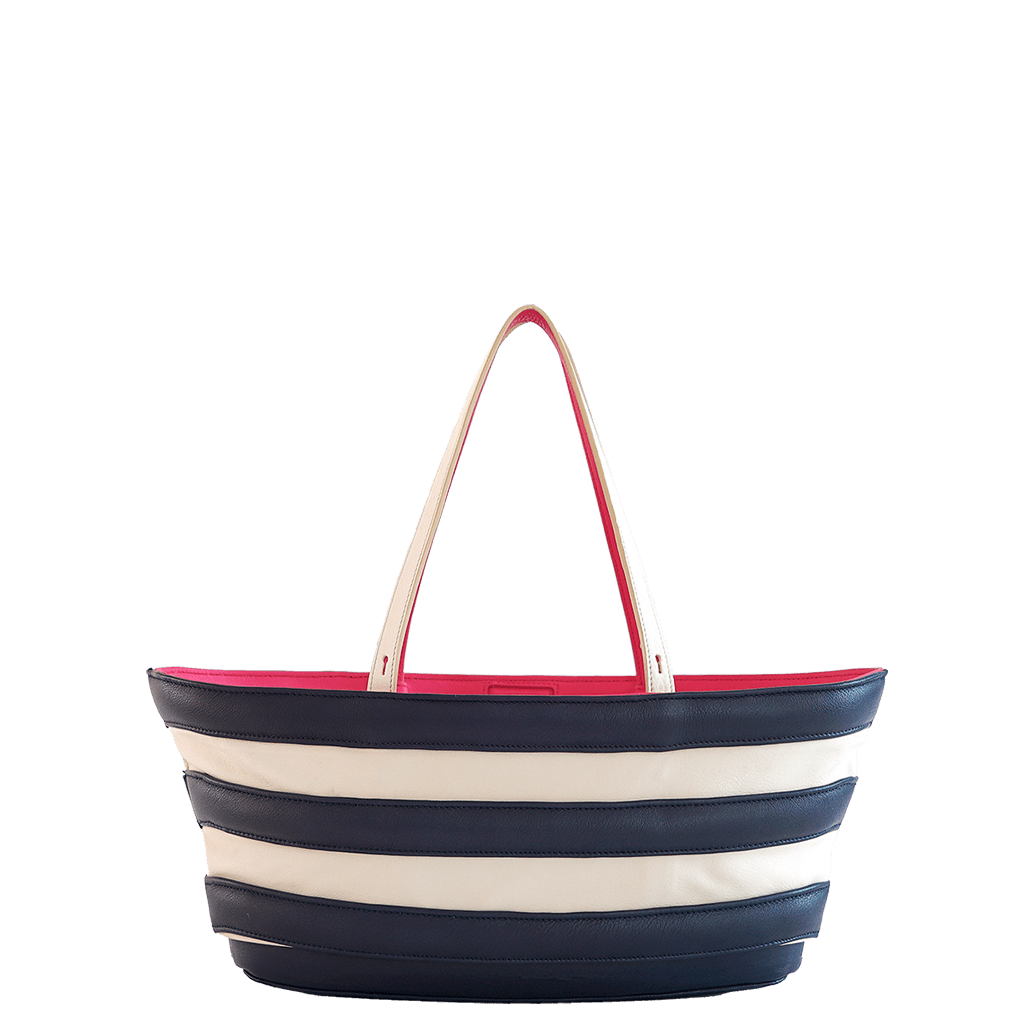 Barco quilted leather - Navy Tote Bag Lidia Muro