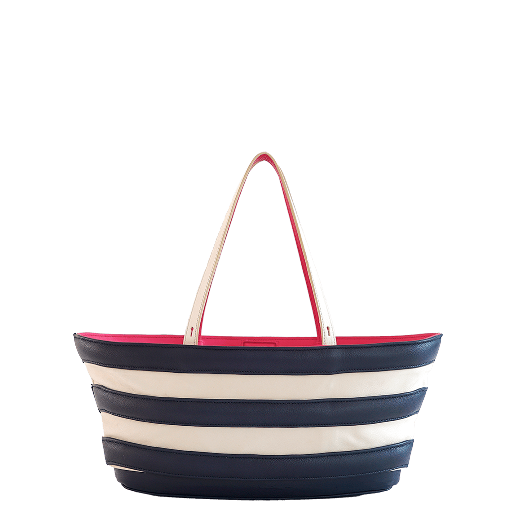 Barco quilted leather - Navy Tote Bag Lidia Muro