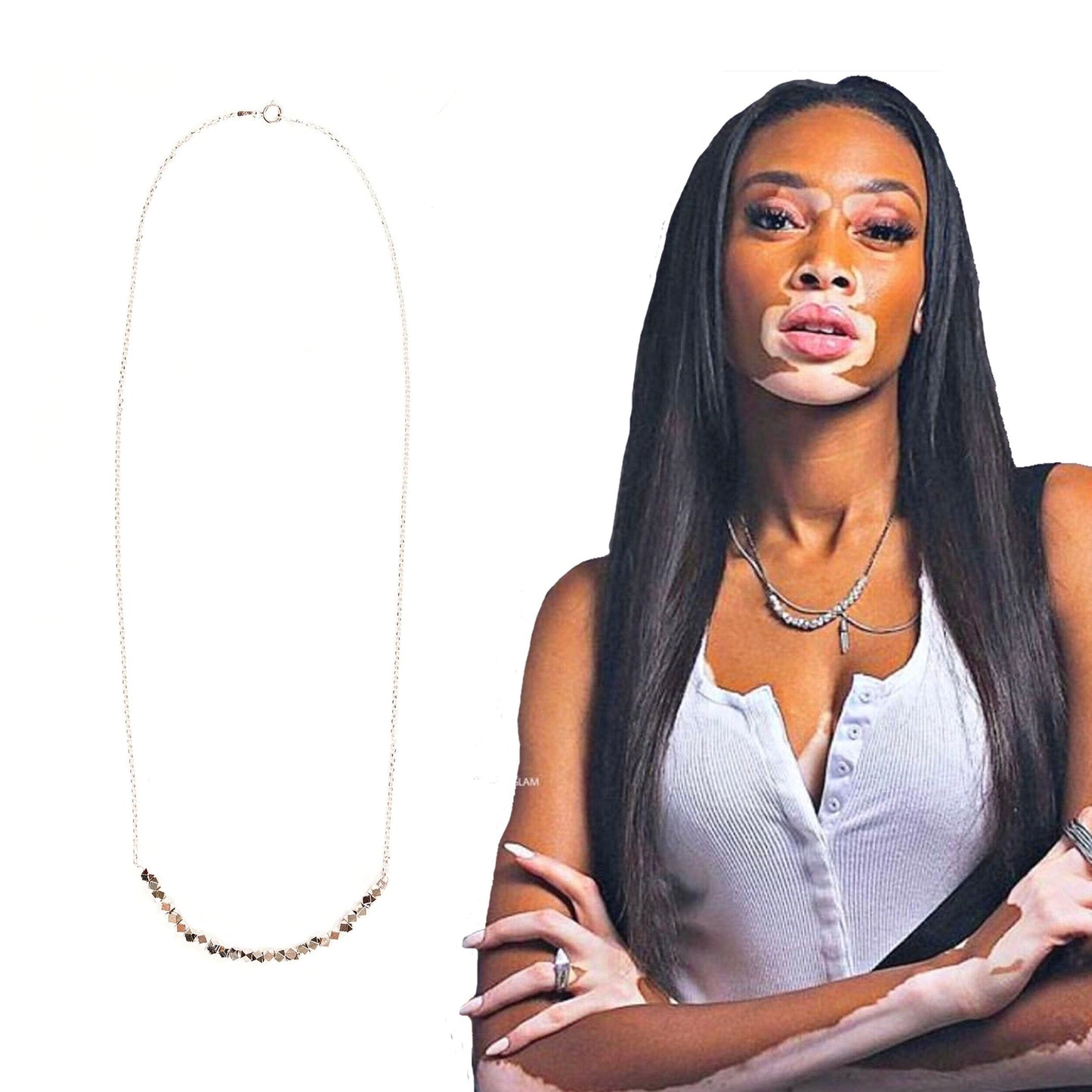 Beaded Chain Necklace Necklaces MH Designs