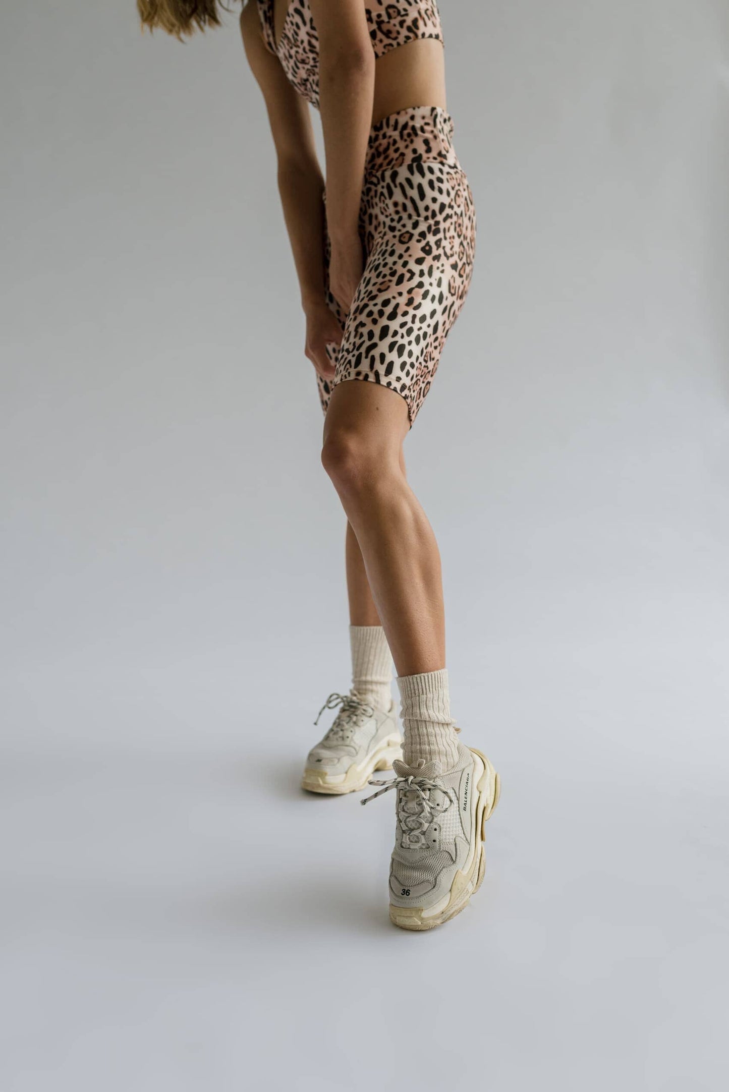 Biker Leopard Print Biker Shorts Bradhy