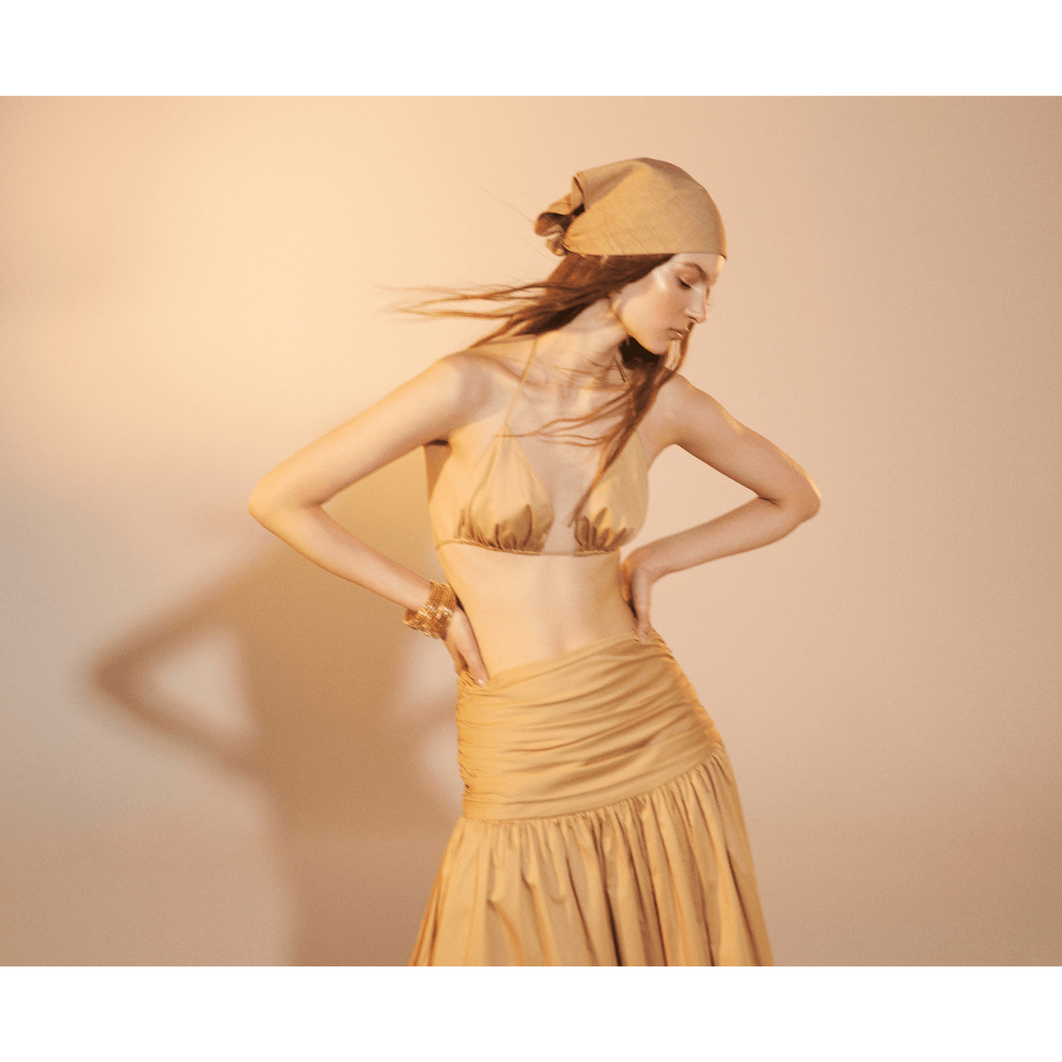 Birdie Top in Apple Cinnamon Shirts & Tops Nazli Ceren