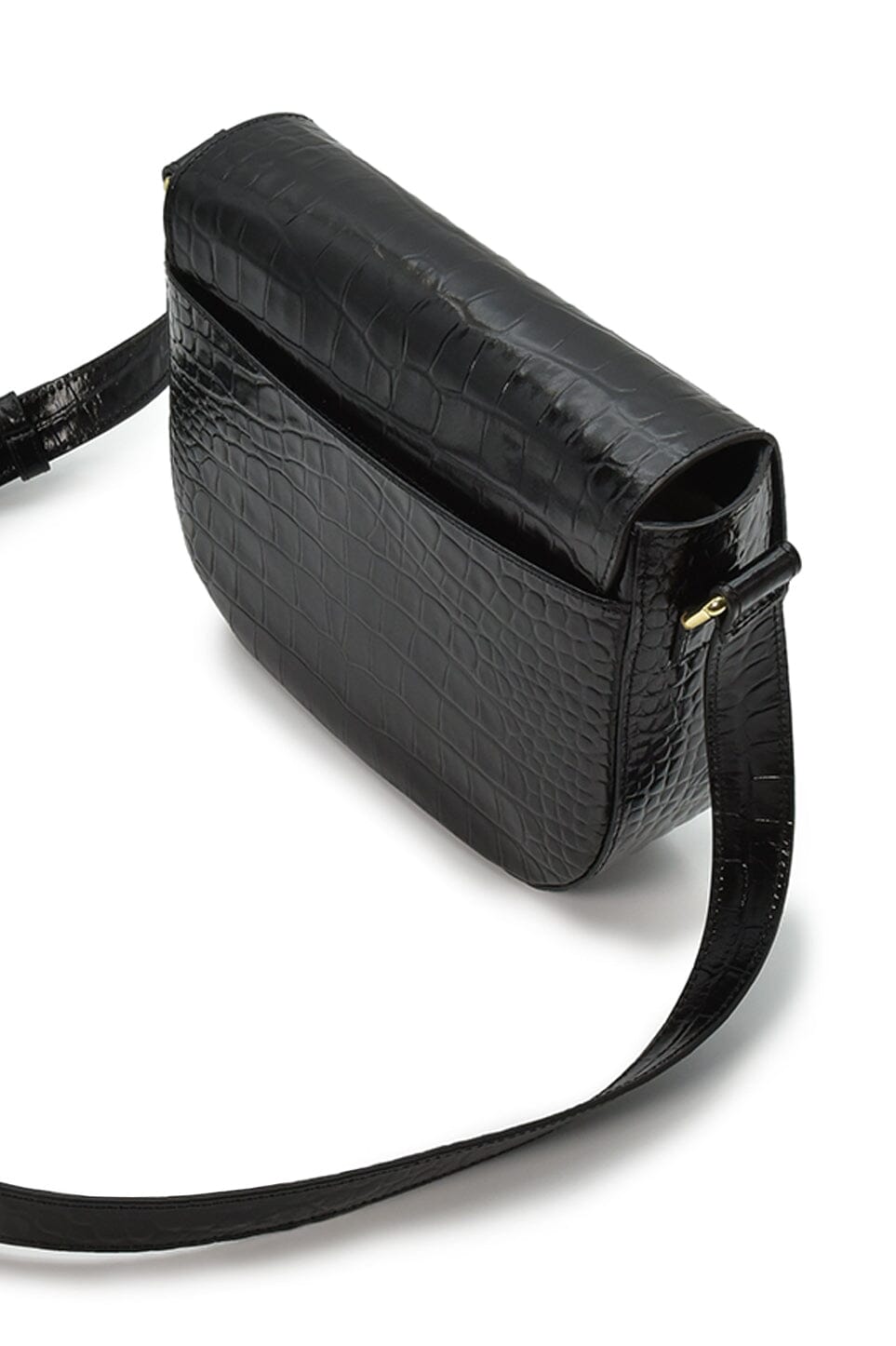 Black Coconut Embossed Leather Flap Crossbody Bag Handbags Leandra