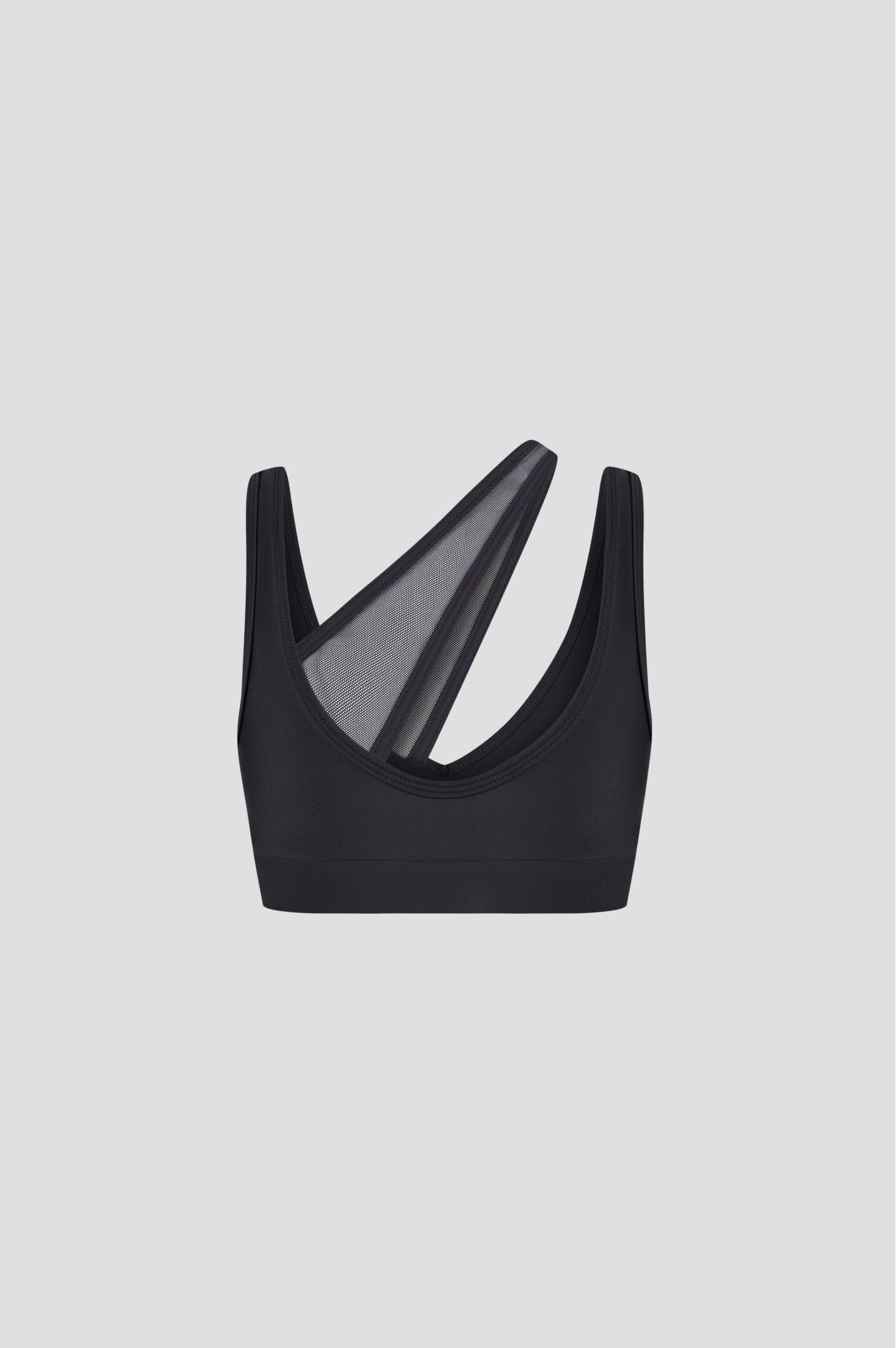 Black Crossed Top Sports Bra Bradhy