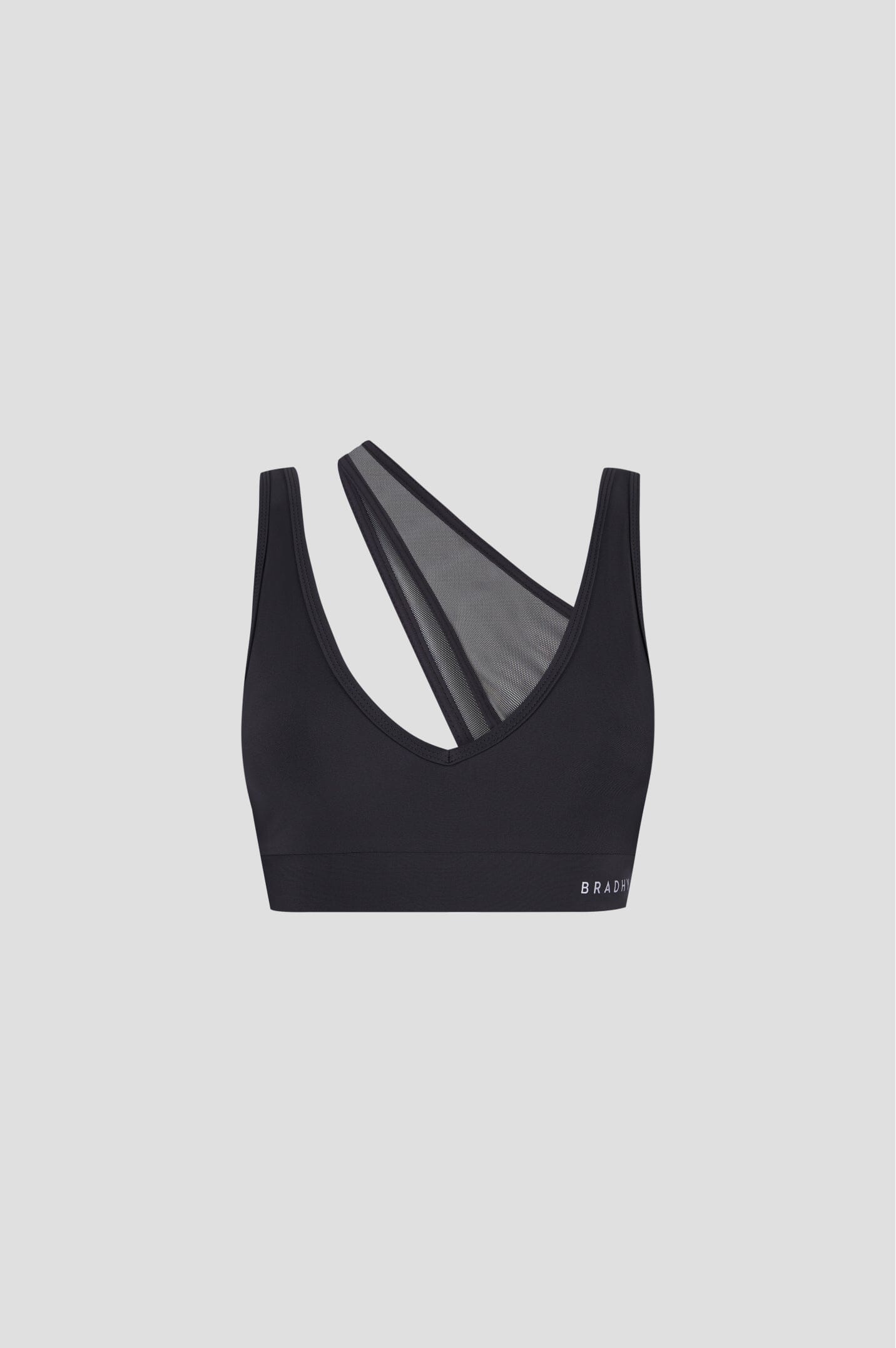 Black Crossed Top Sports Bra Bradhy