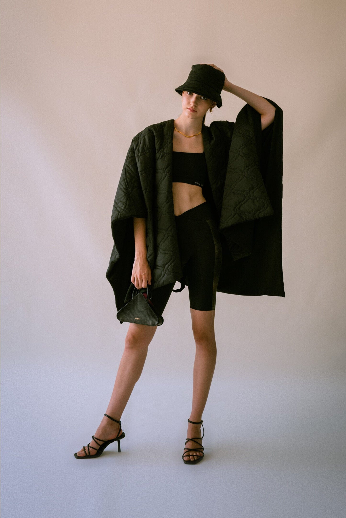 Black Shine Top Sports Bra Bradhy