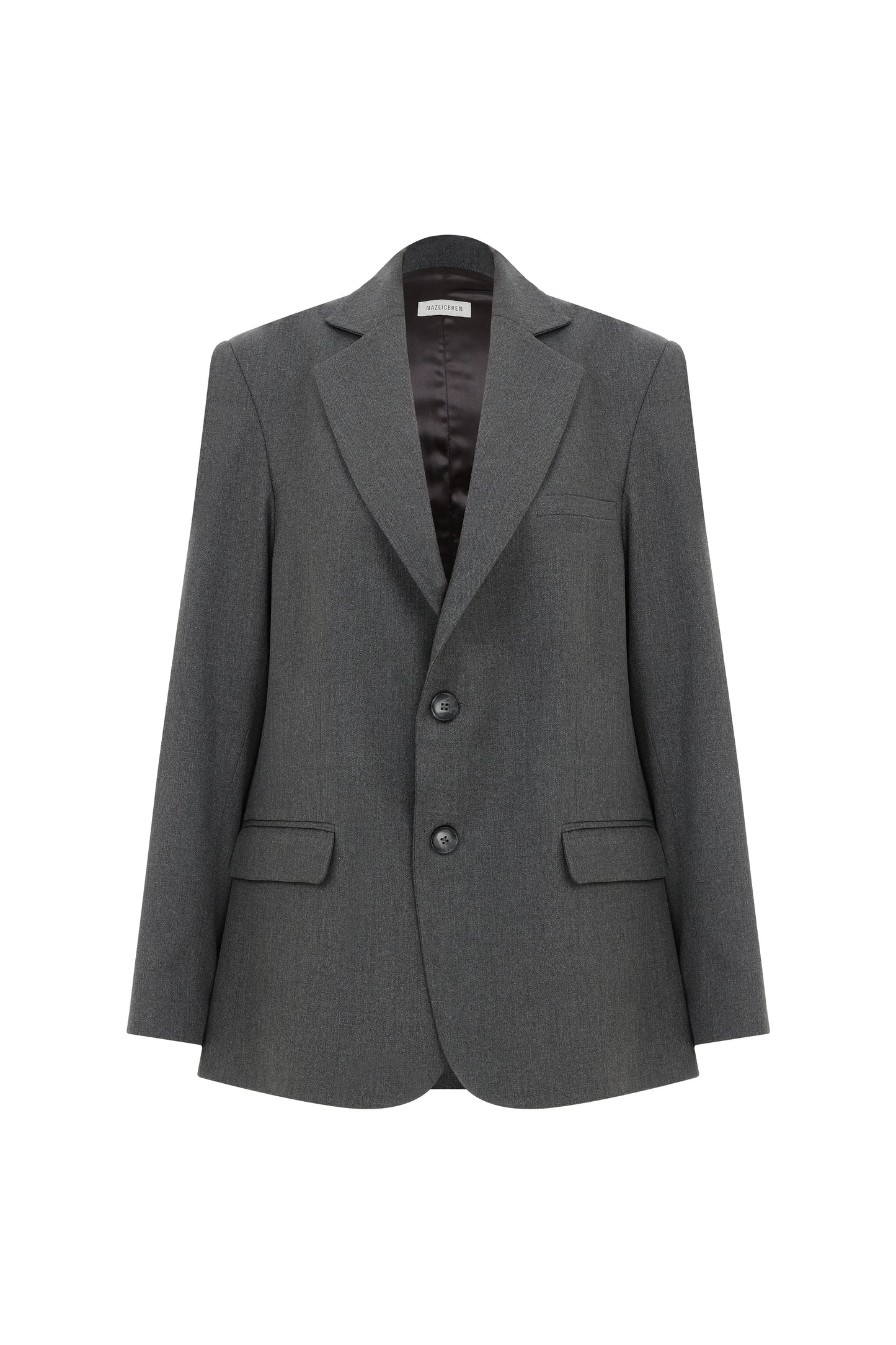 Boxy Blazer in Grey Coats & Jackets Nazli Ceren