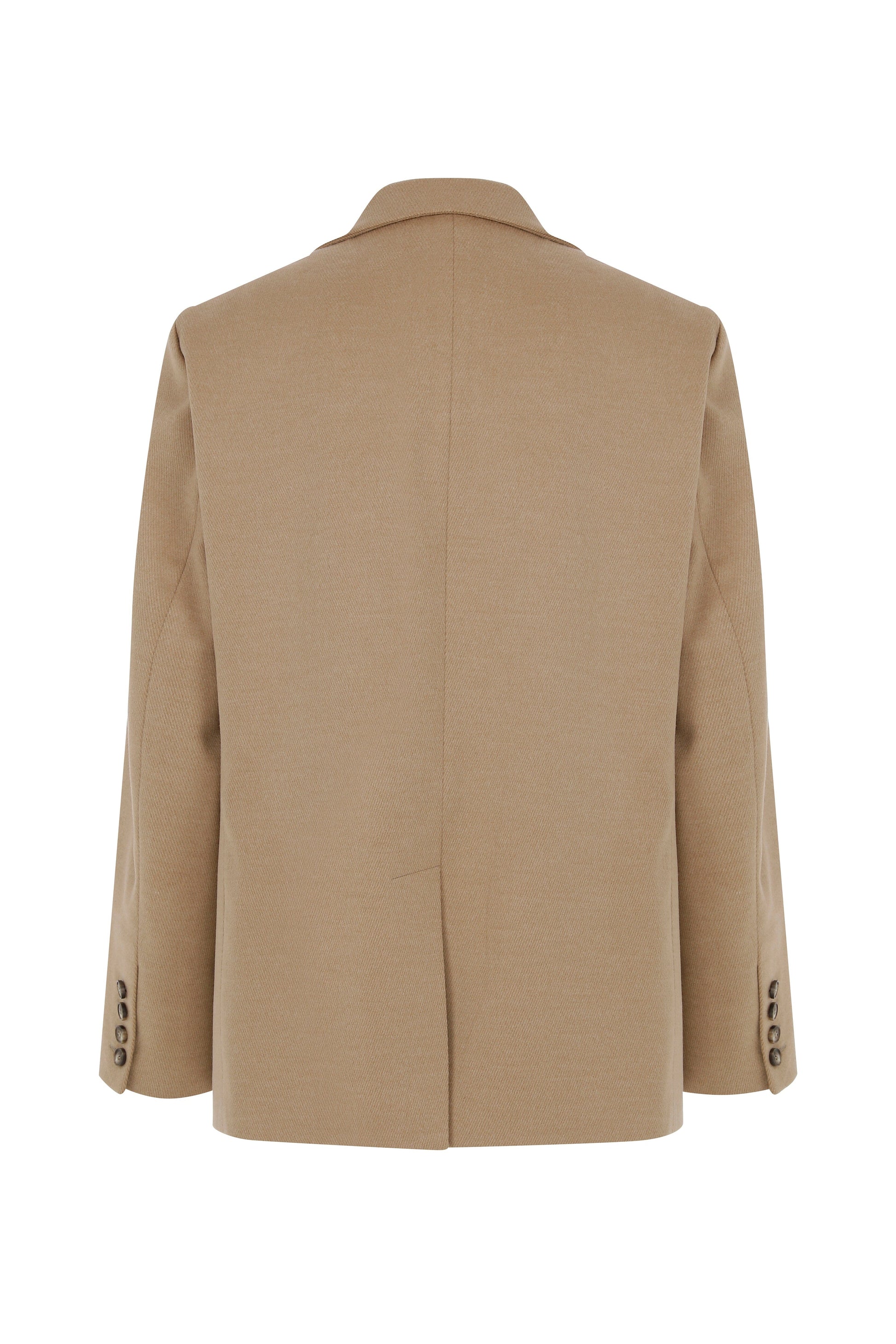 Boxy Wool Blazer in Camel Nazli Ceren
