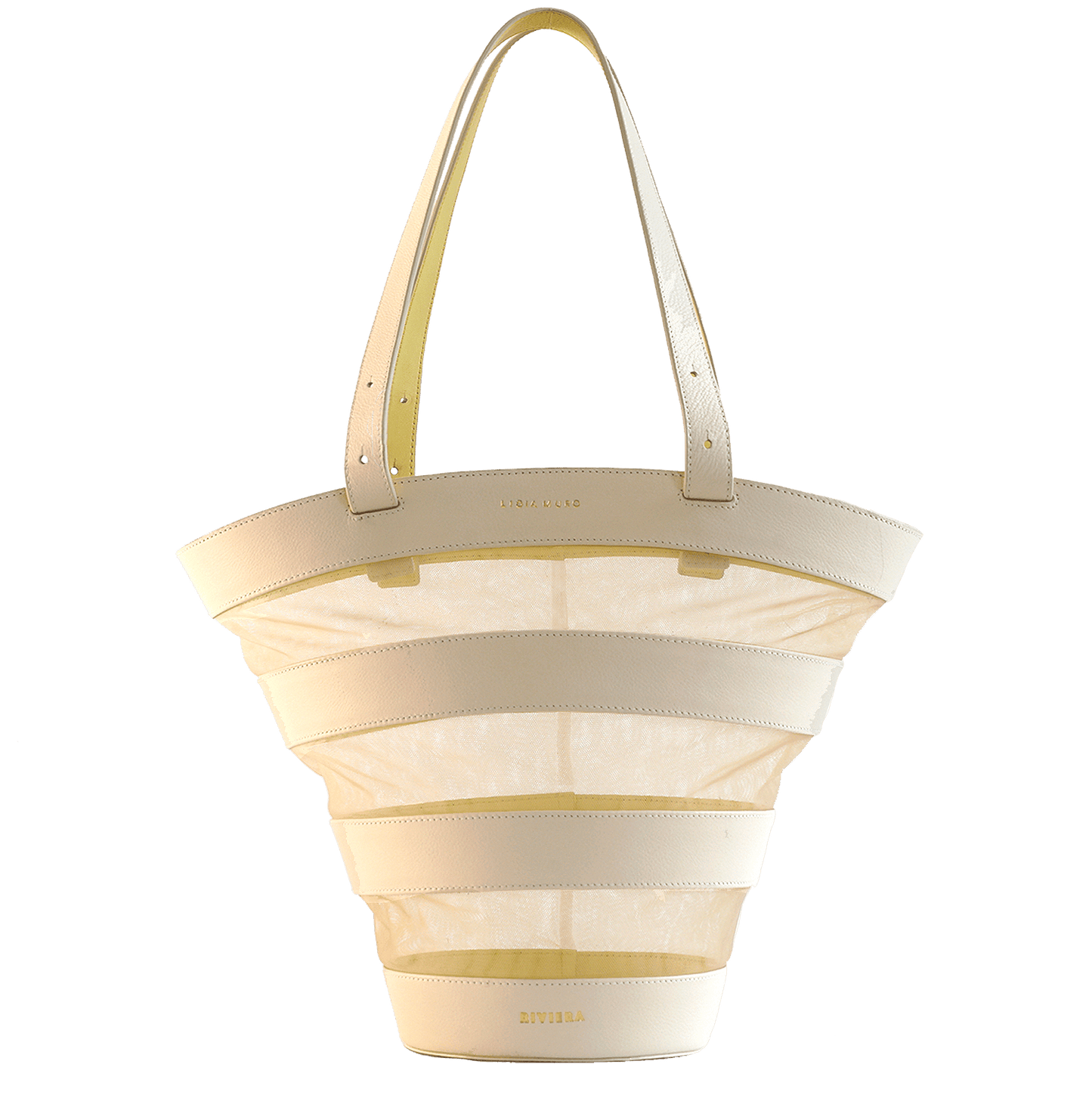 Bucket Bag - Cream Handbags Lidia Muro