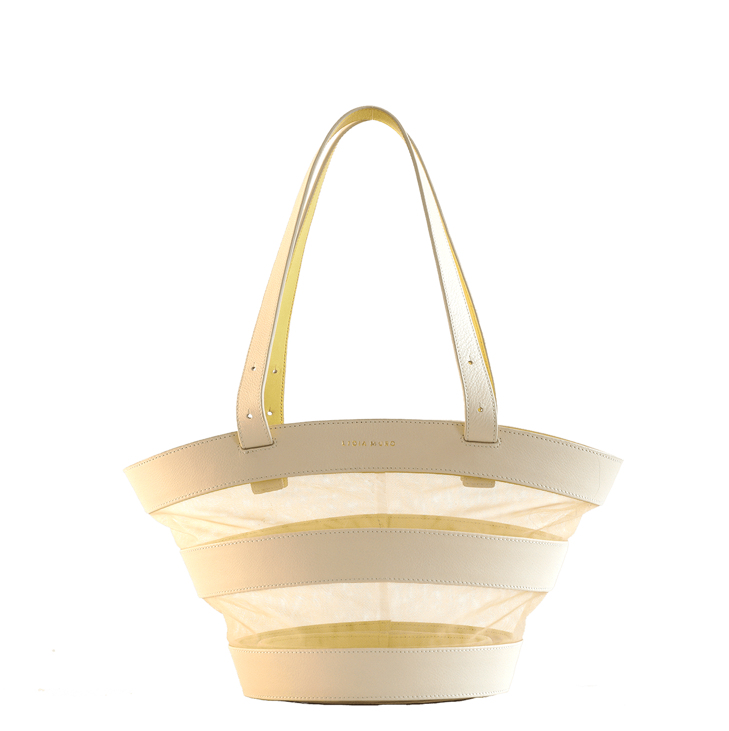 Bucket Bag - Cream Handbags Lidia Muro