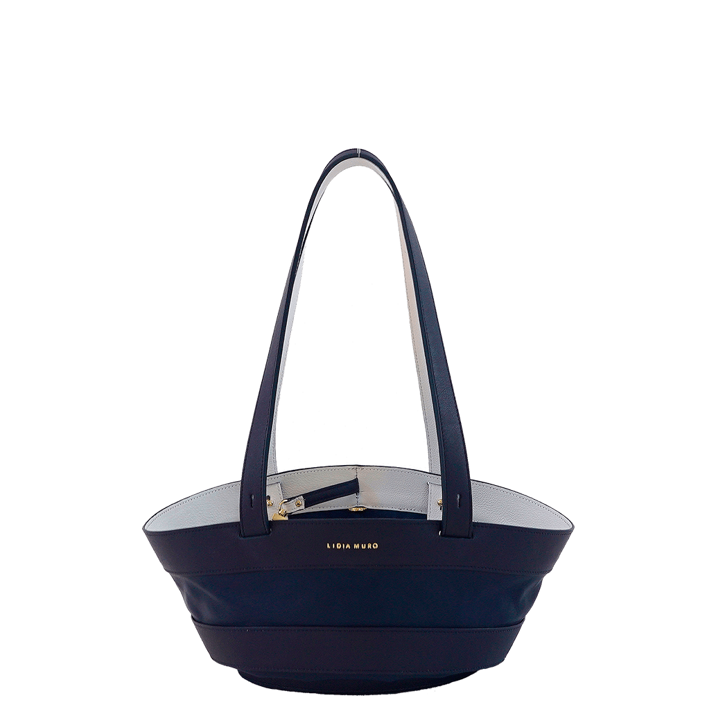 Bucket Bag - Navy Handbags Lidia Muro