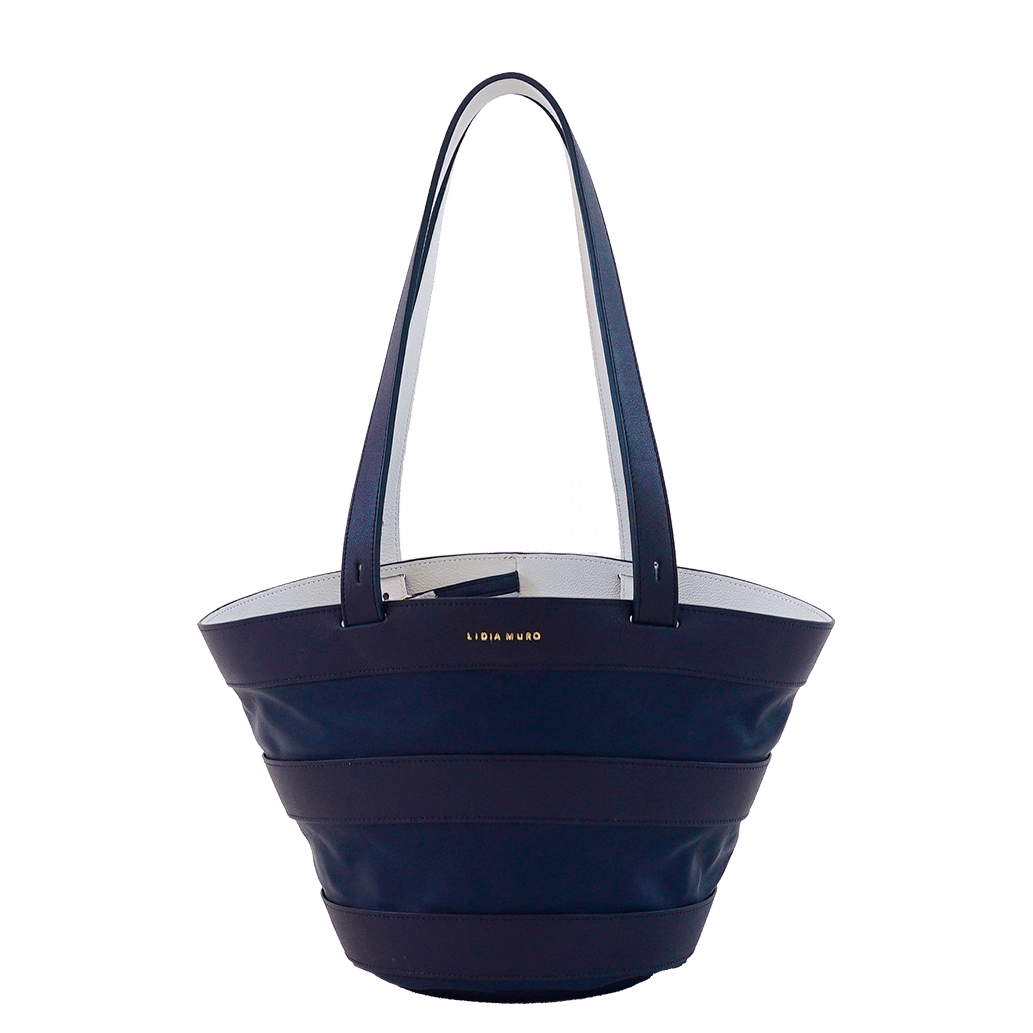 Bucket Bag - Navy Handbags Lidia Muro