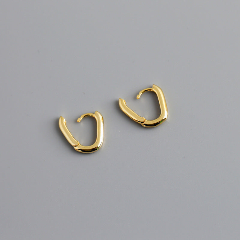 Mini Squared Oval Hoops