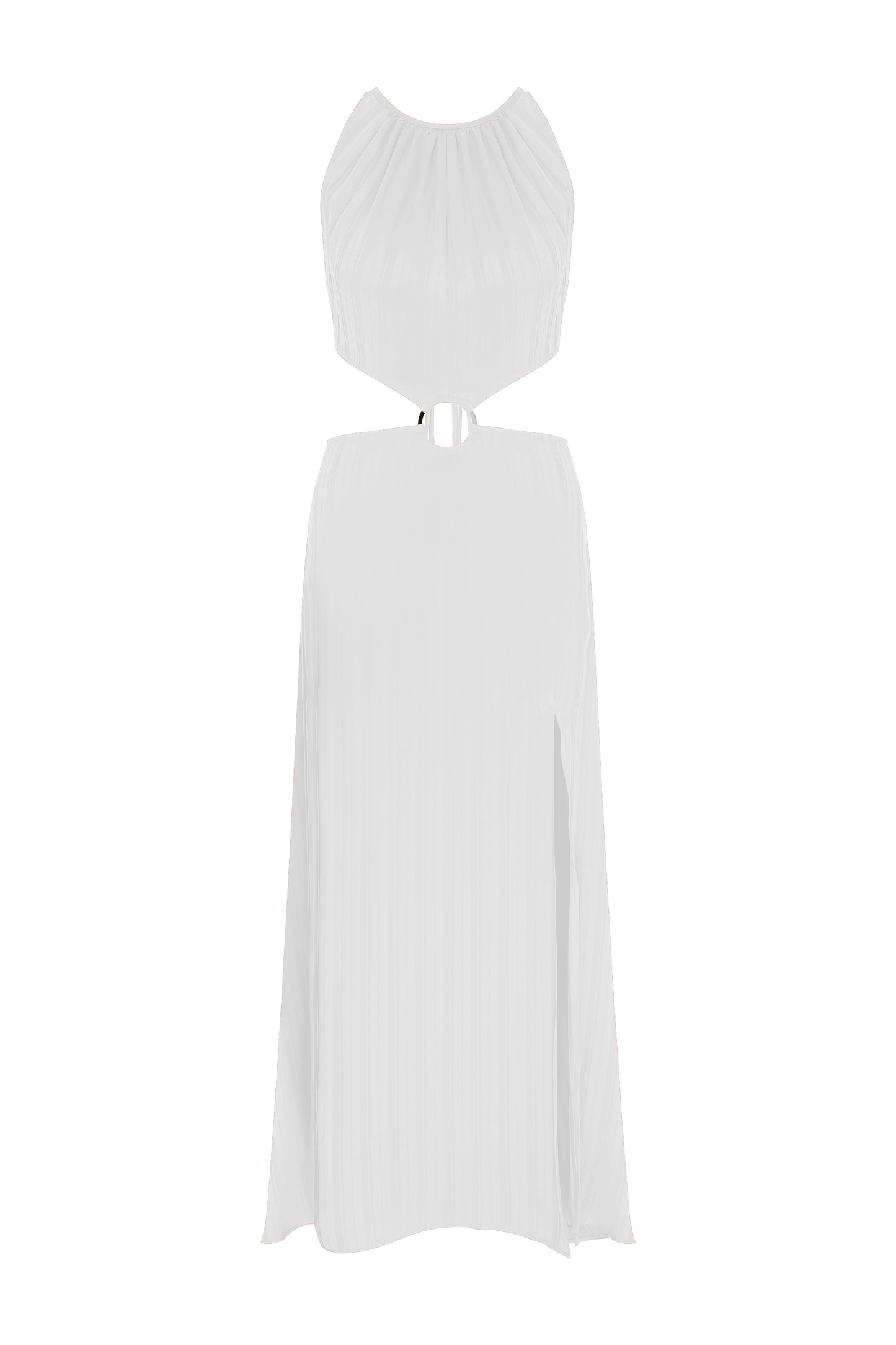 Eloise Ring-Embellshed Cupro Dress Nazli Ceren