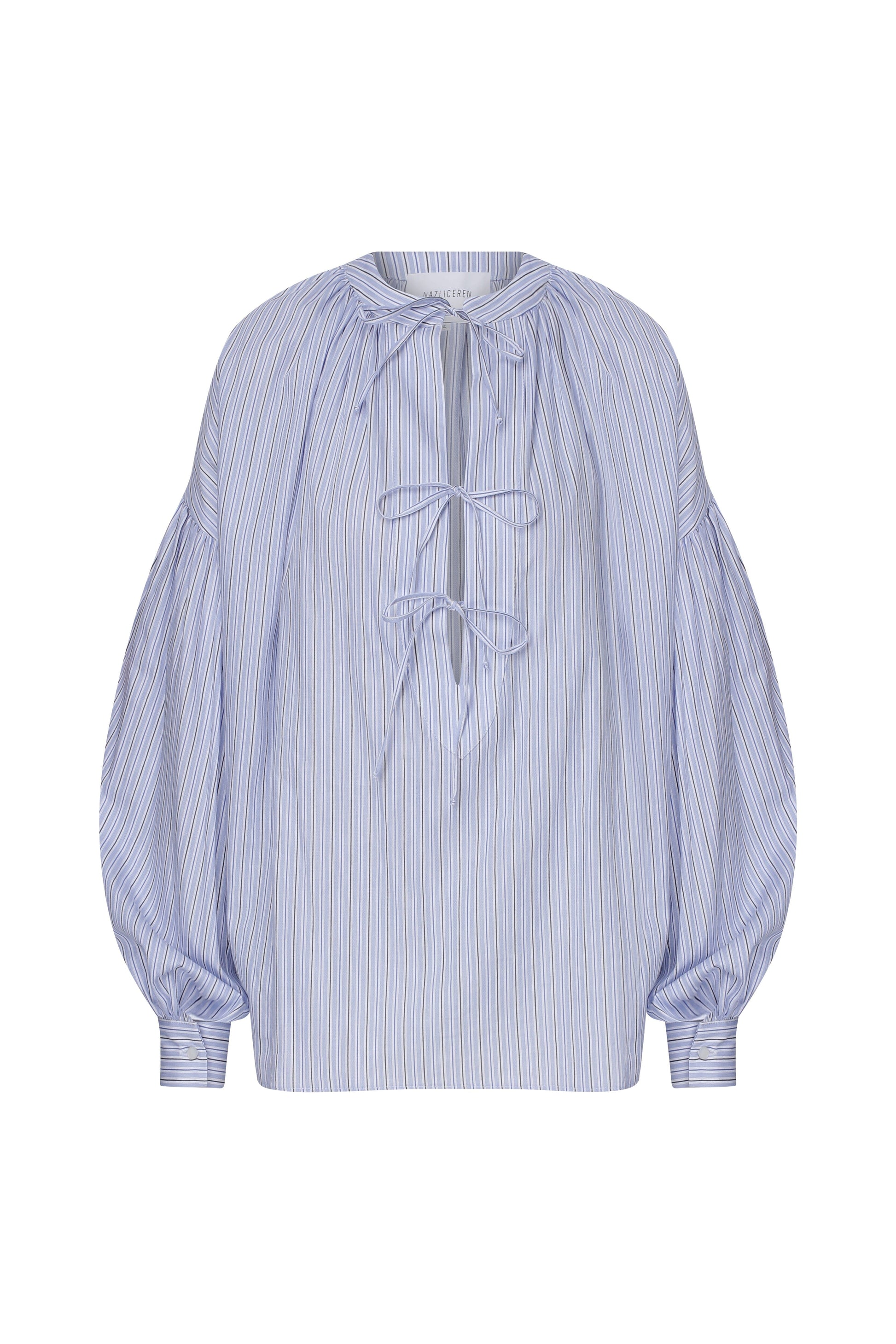 Eve Shirt in Blue Shirts & Tops Nazli Ceren