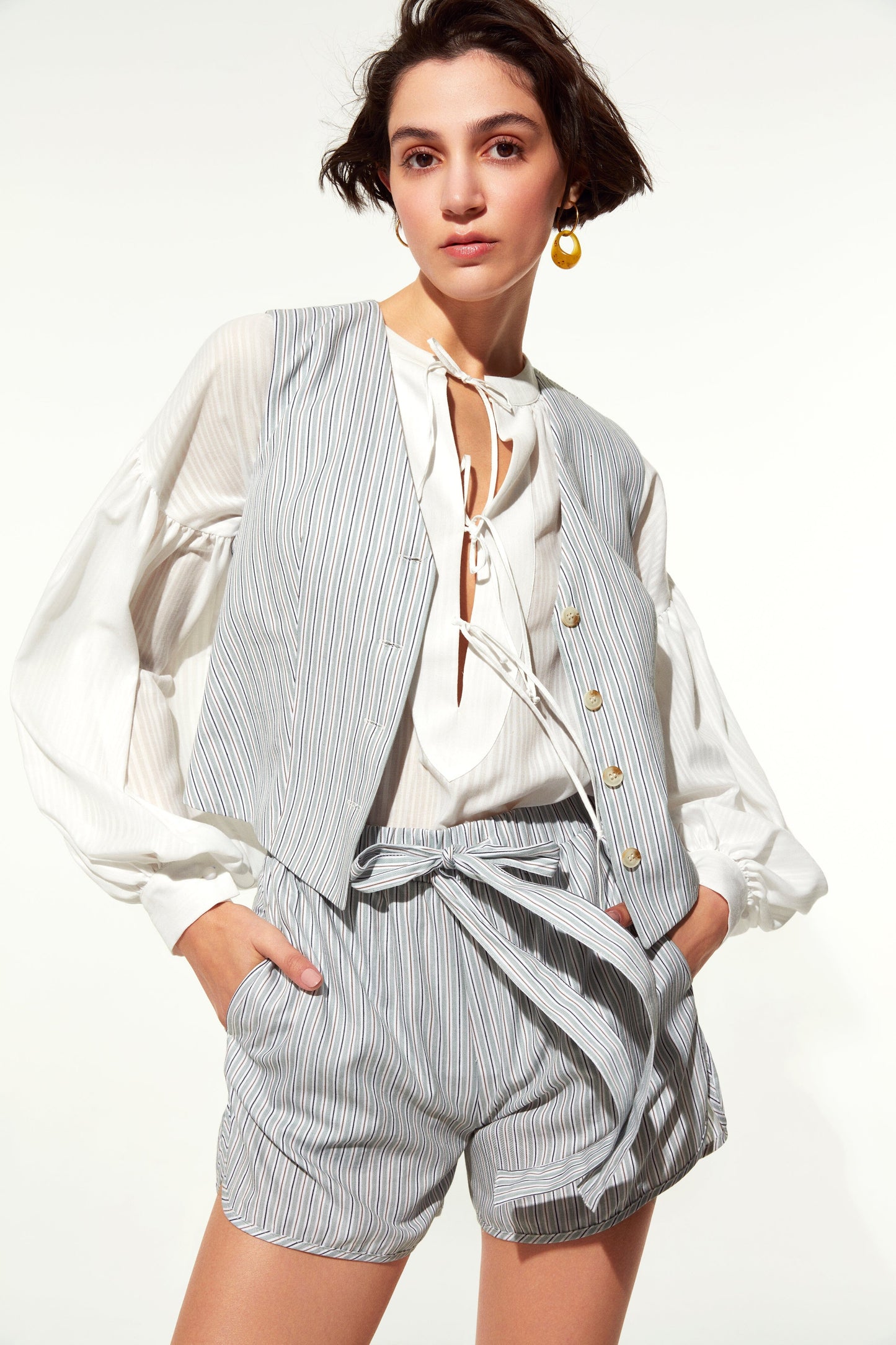 Eve Shirt in White Shirts & Tops Nazli Ceren