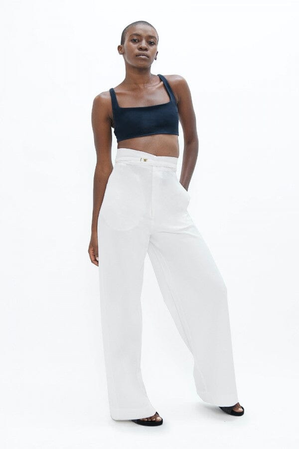Florence Pants White Dove Wide Leg Pants 1 People