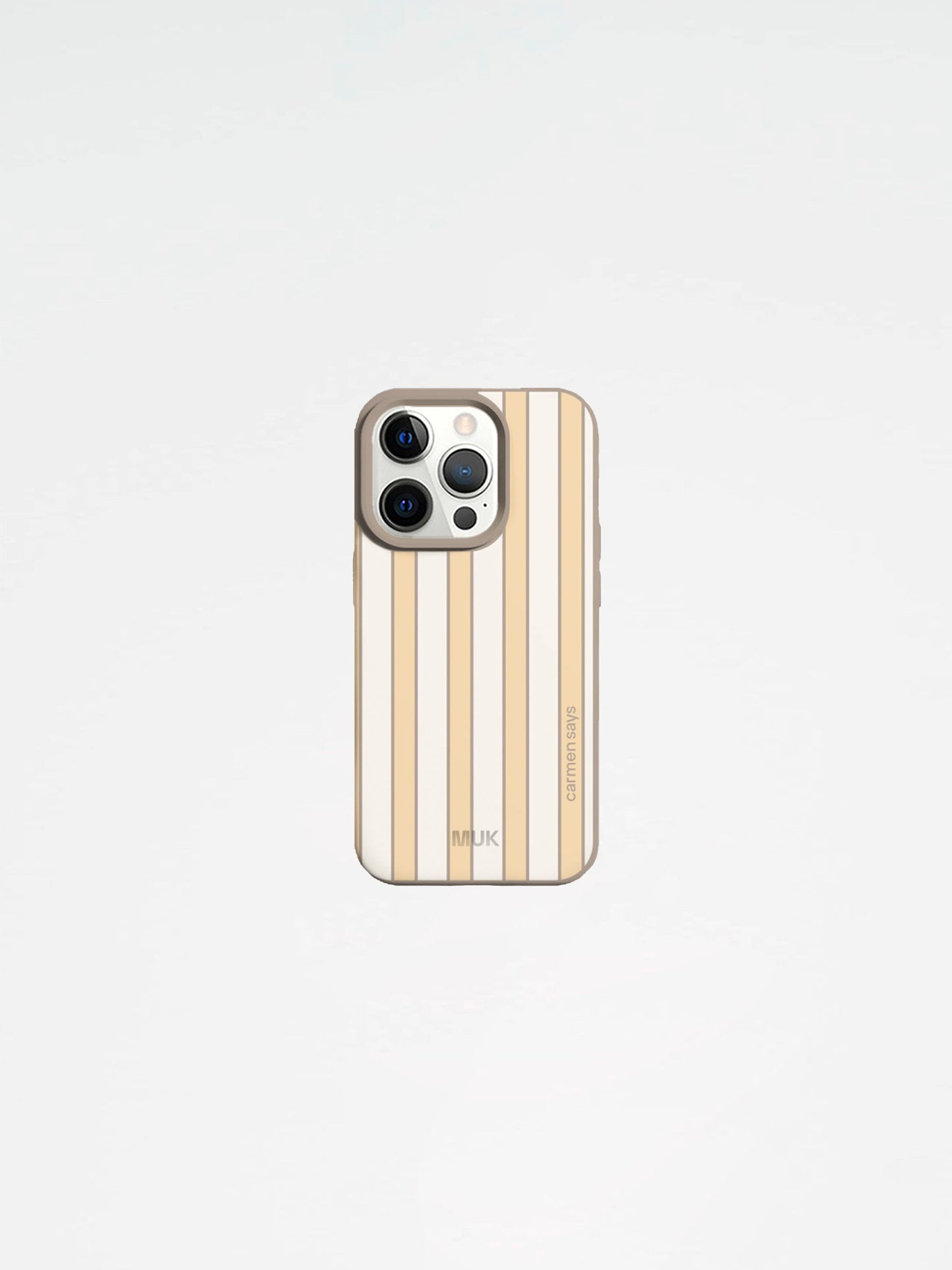 Yellow Striped Stone Phone Case CARMENSAYSxMUK