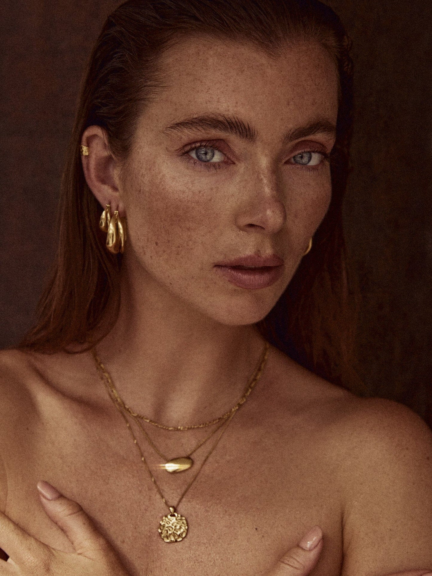Gina Necklace Gold Plated Necklaces Majime
