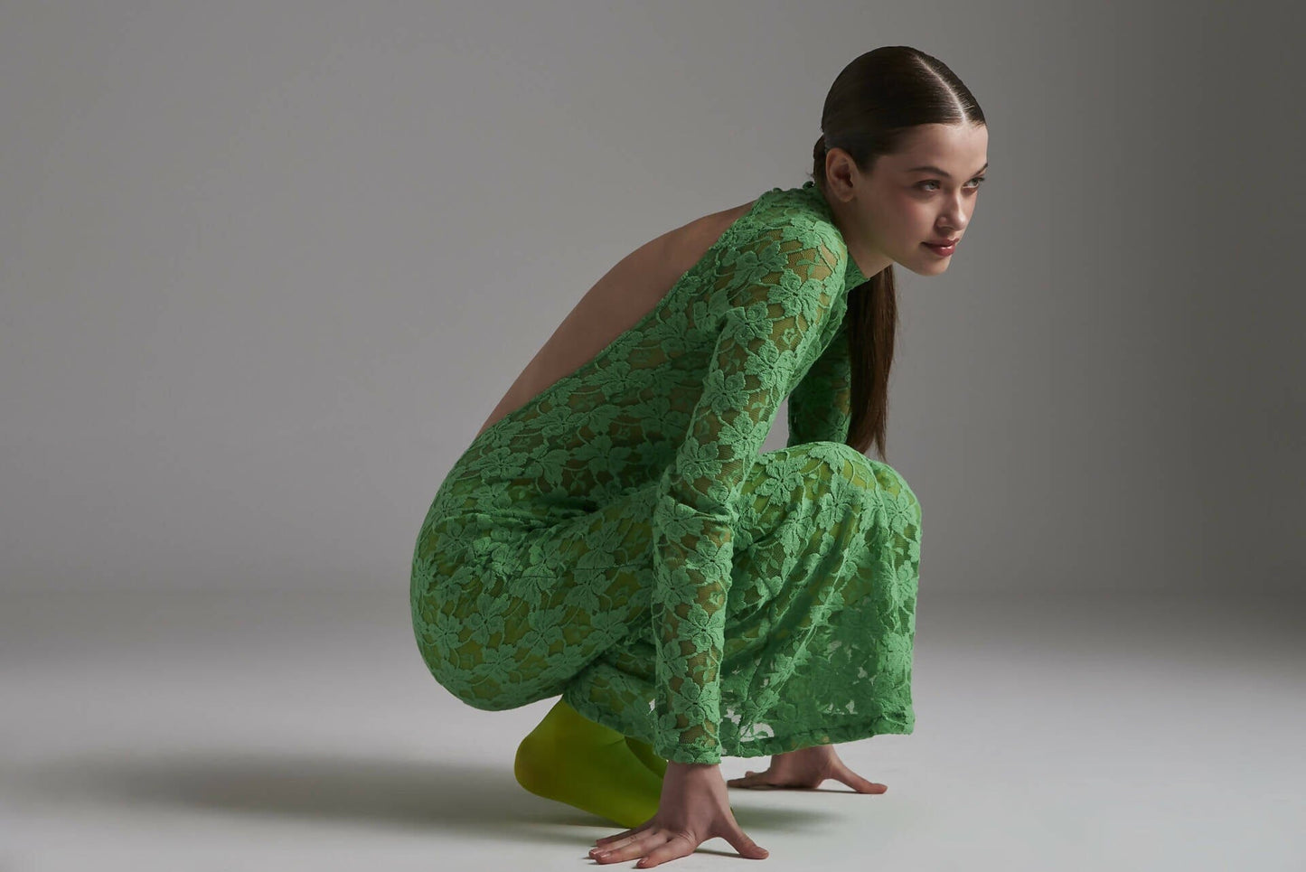 Green Lace Dress Maxi Dress Alameda