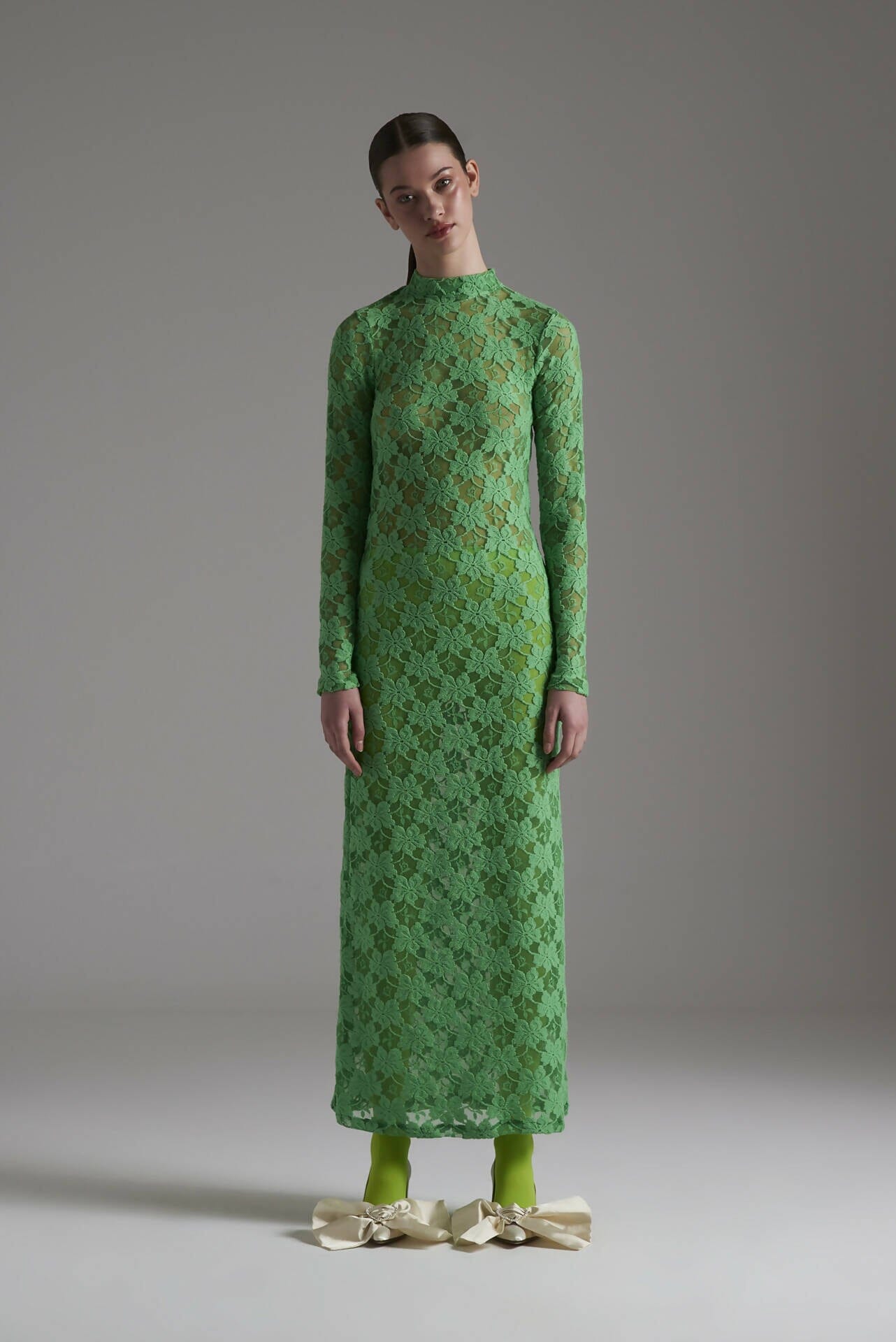 Green Lace Dress Maxi Dress Alameda S