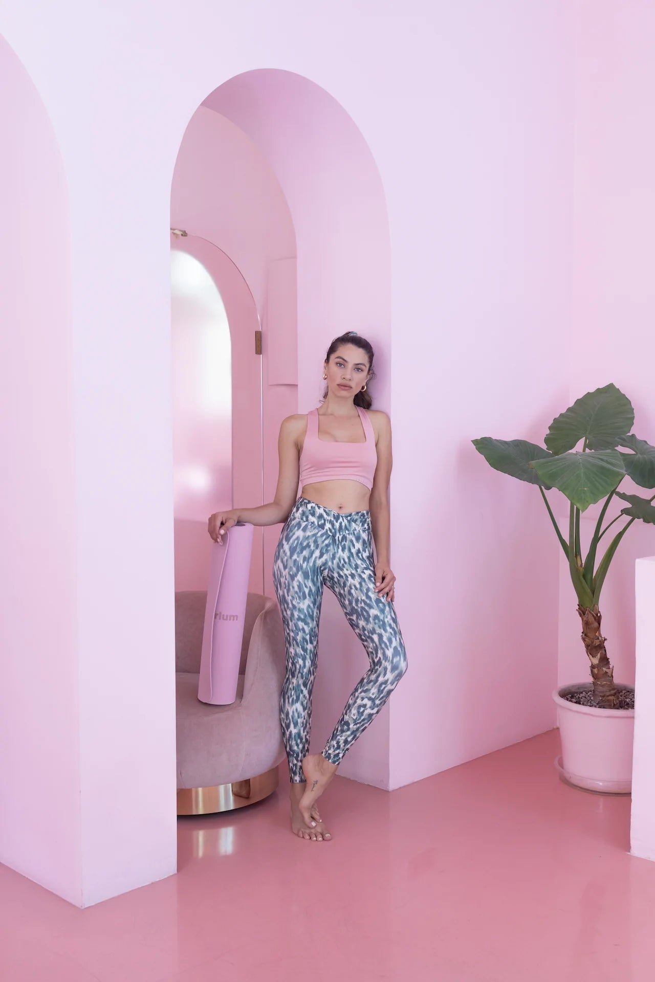 Green Leopard Leggings Leggings Bradhy