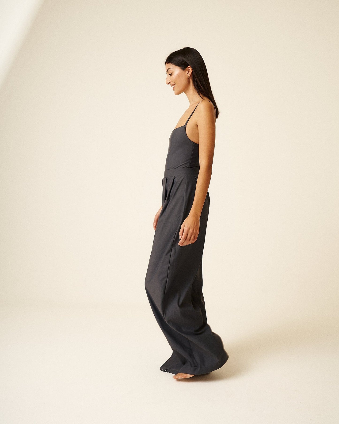 Grey Amina Extra Wide Leg Trousers (Limited edition) Wide Leg Pants 710 Studio