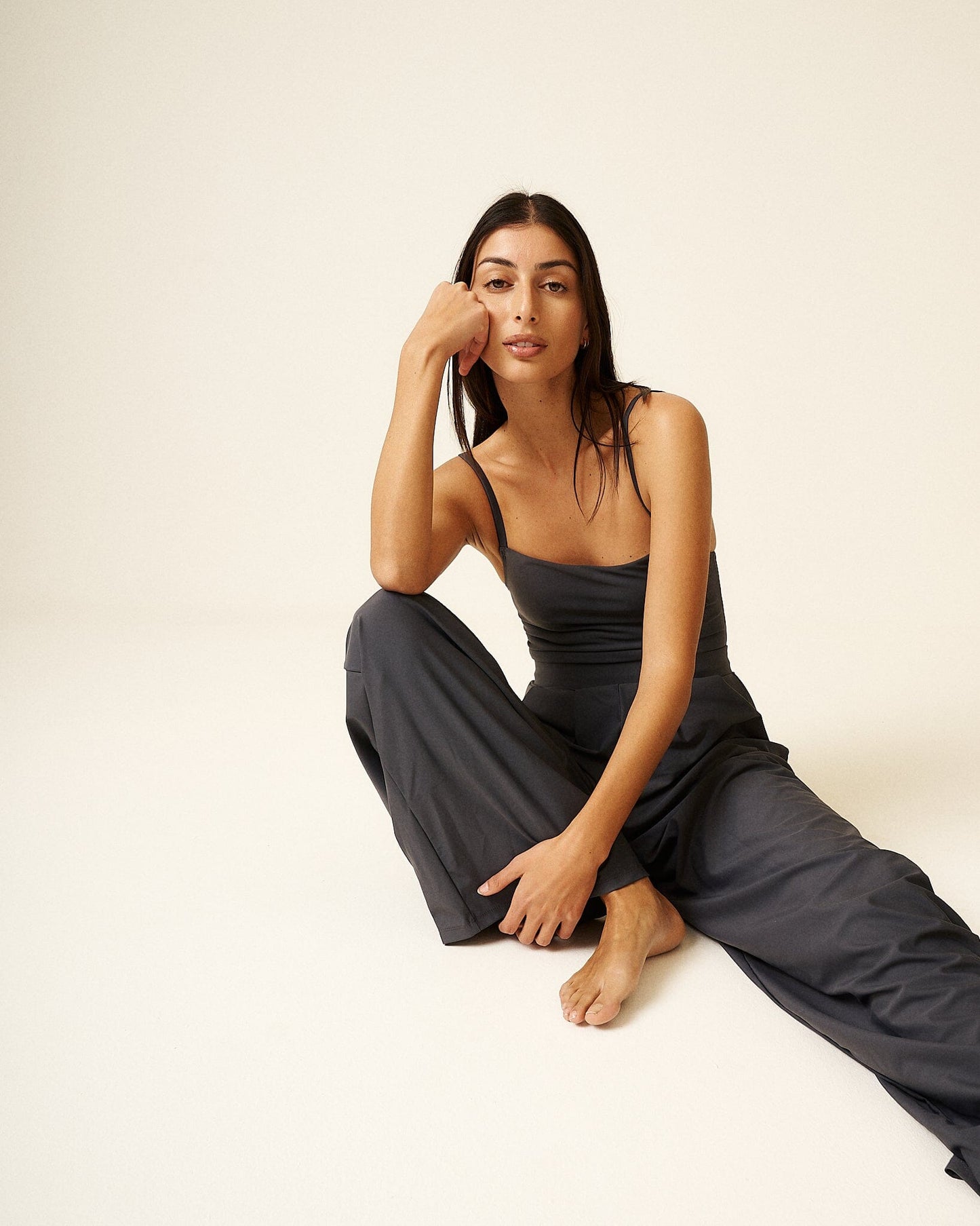 Grey Amina Extra Wide Leg Trousers (Limited edition) Wide Leg Pants 710 Studio
