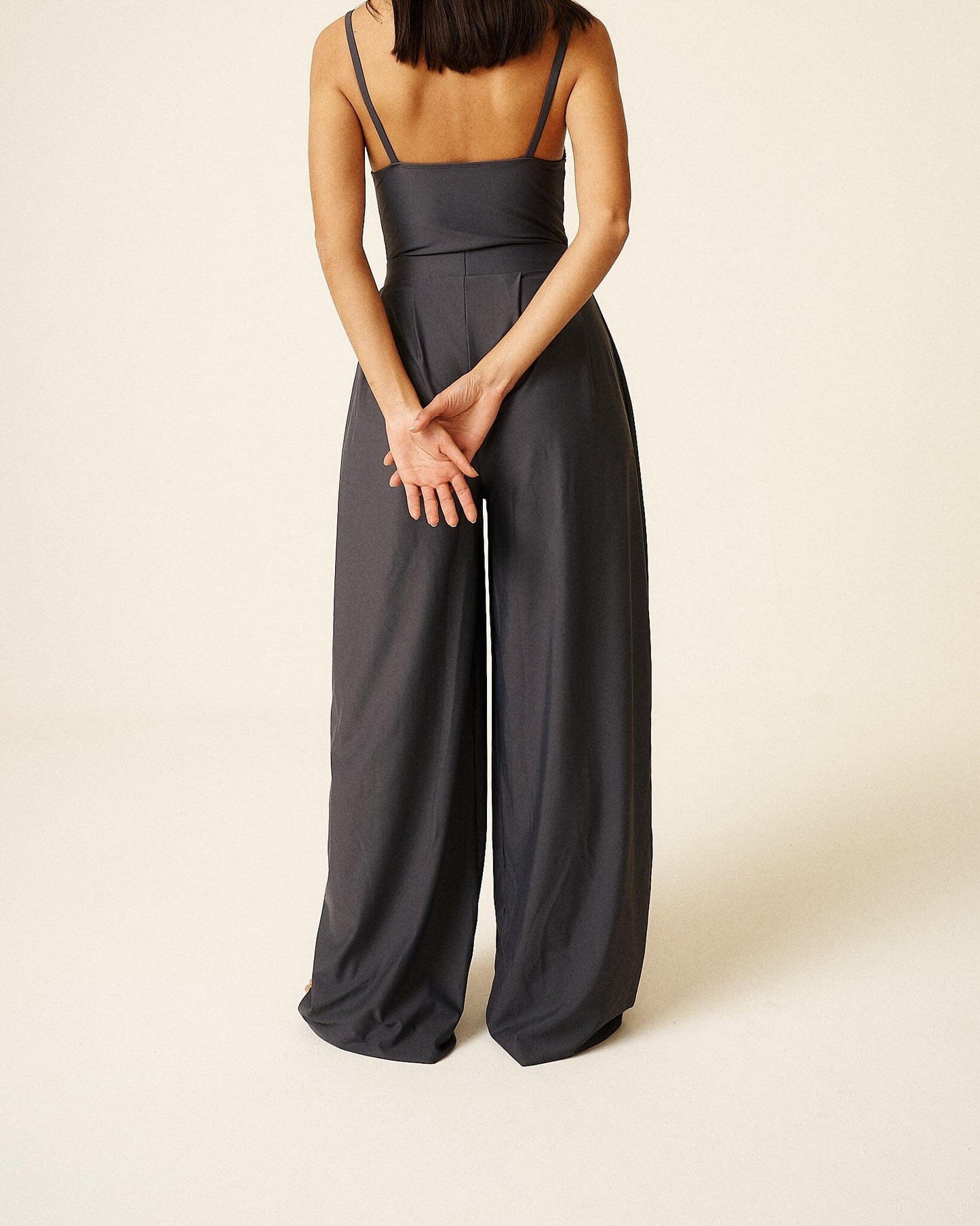 Grey Amina Extra Wide Leg Trousers (Limited edition) Wide Leg Pants 710 Studio