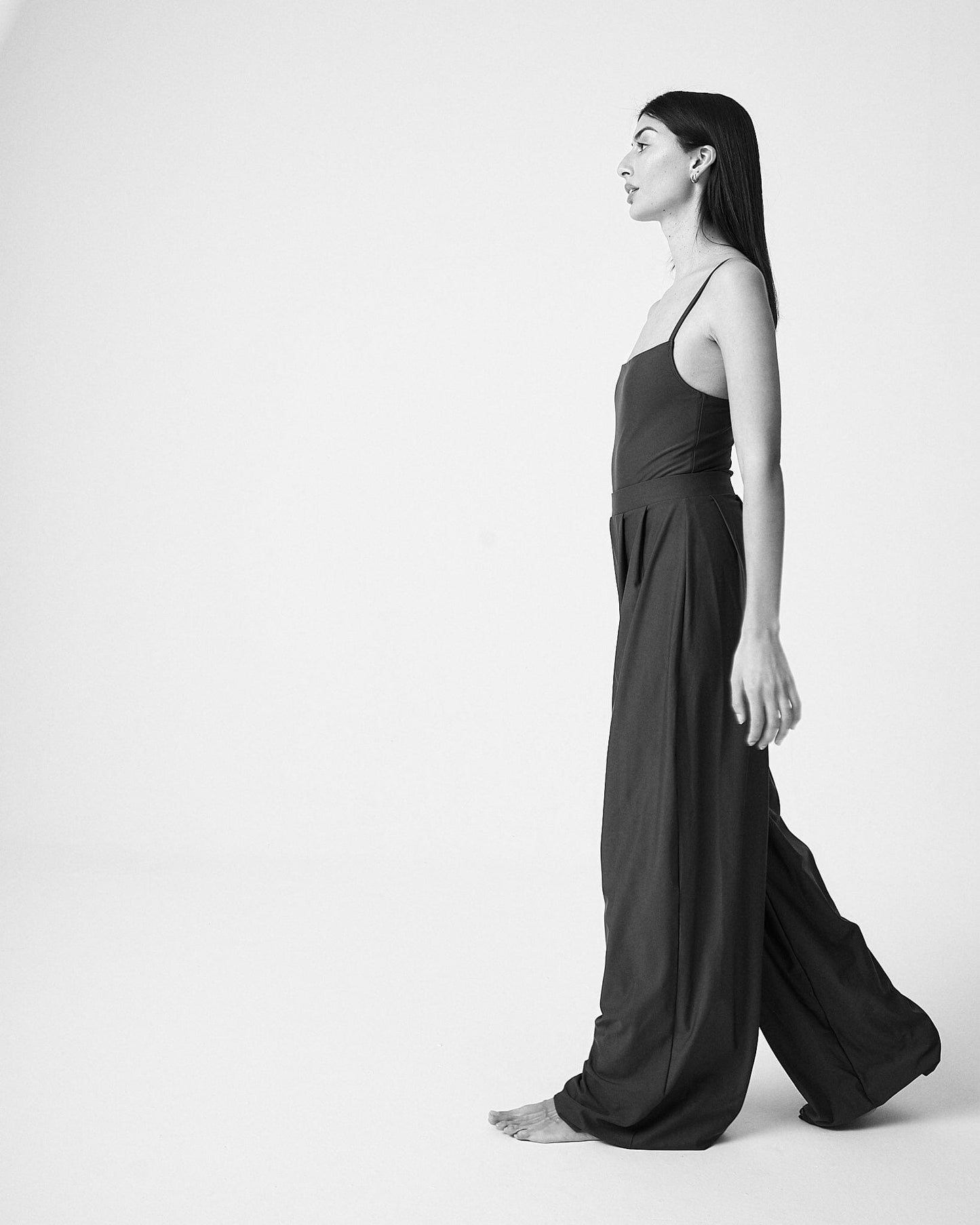Grey Amina Extra Wide Leg Trousers (Limited edition) Wide Leg Pants 710 Studio