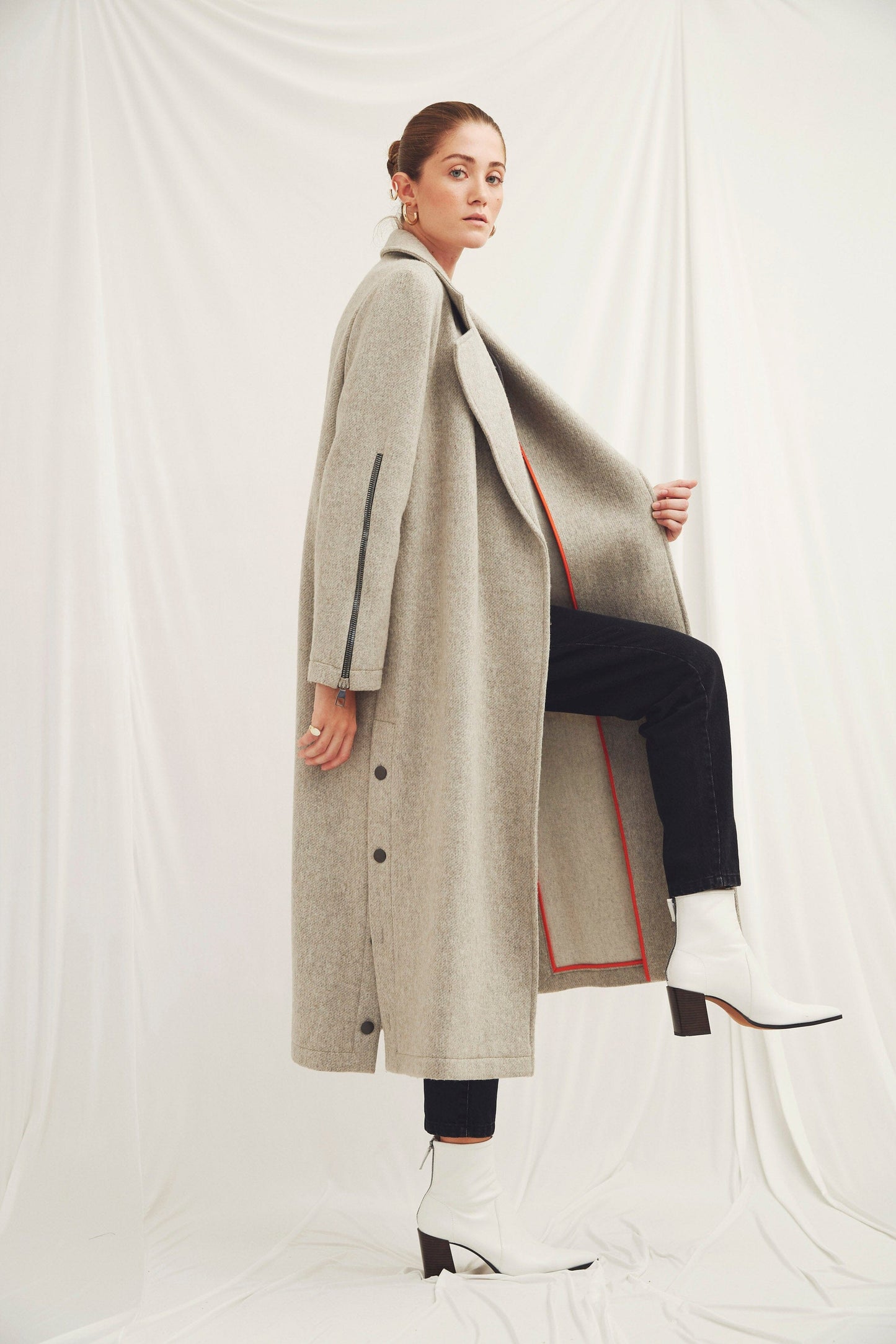 Isha Wool Blend Long Coat Nazli Ceren