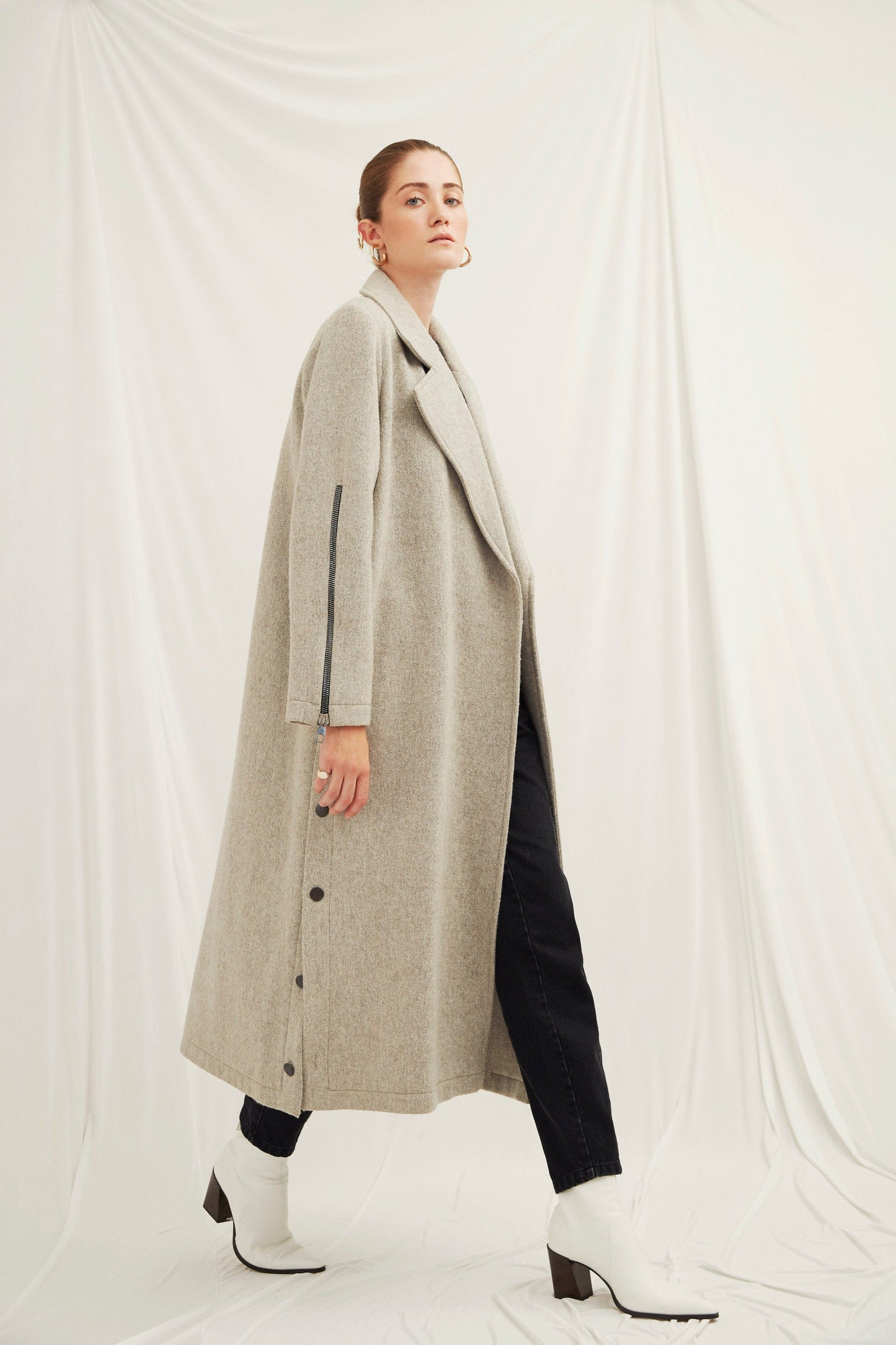 Isha Wool Blend Long Coat Nazli Ceren
