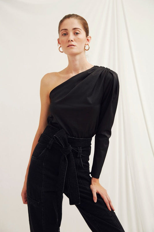 Jacky One Shoulder Cotton Top Nazli Ceren