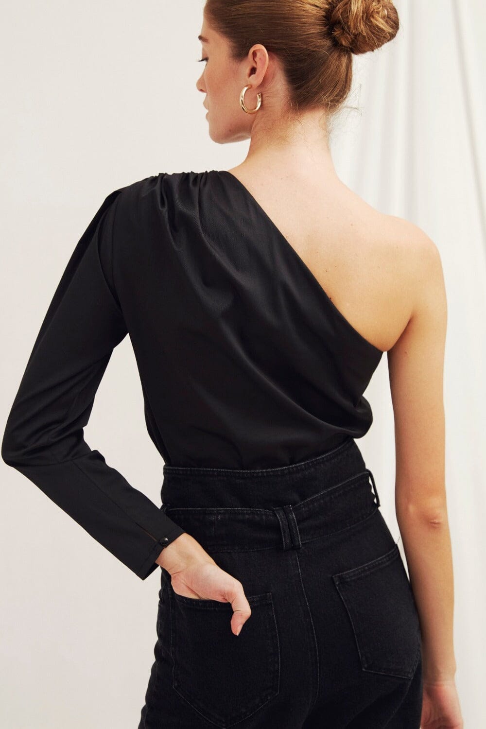 Jacky One Shoulder Cotton Top Nazli Ceren